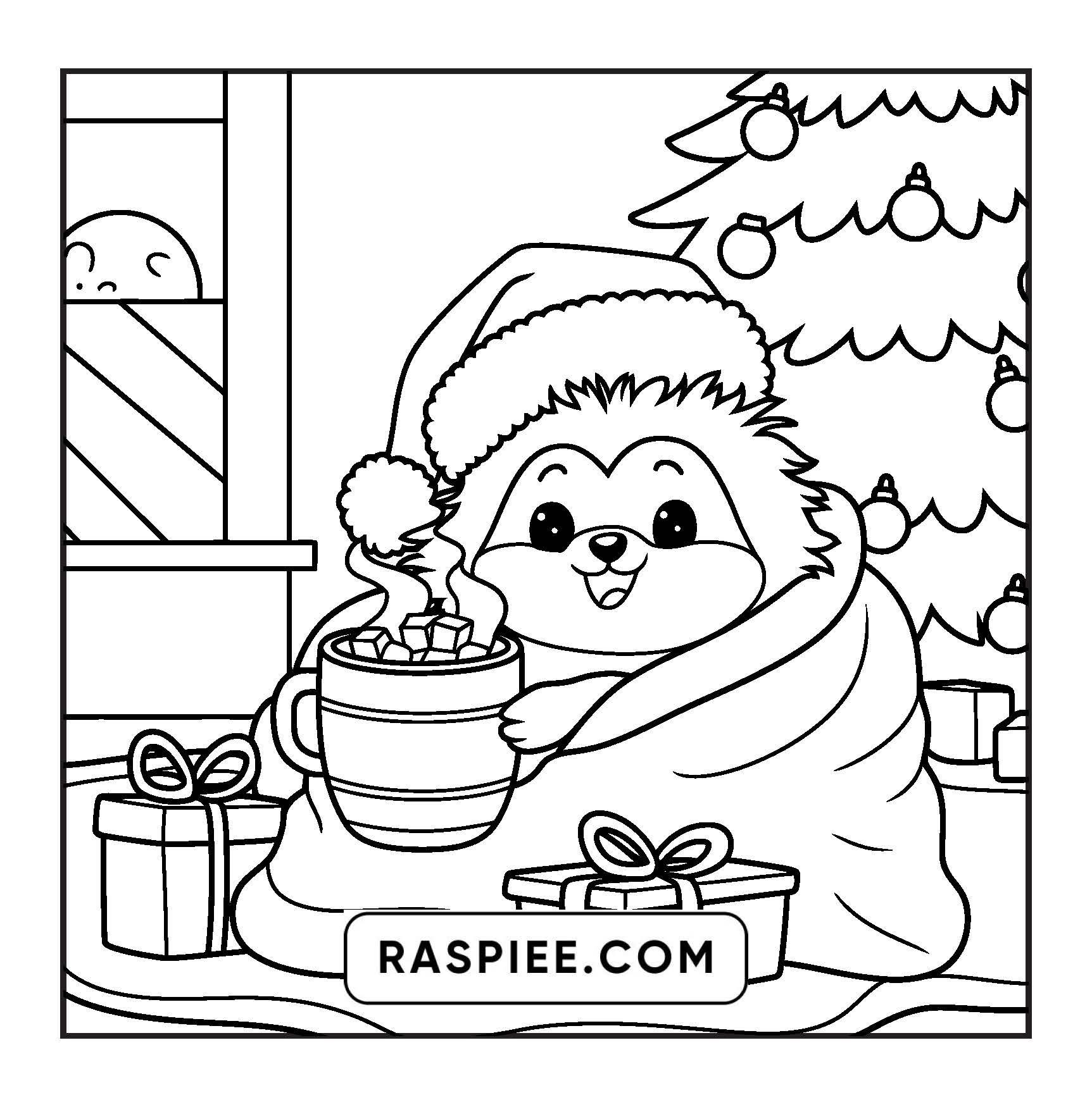 110 Bold and Easy Christmas Hygge Coloring Pages