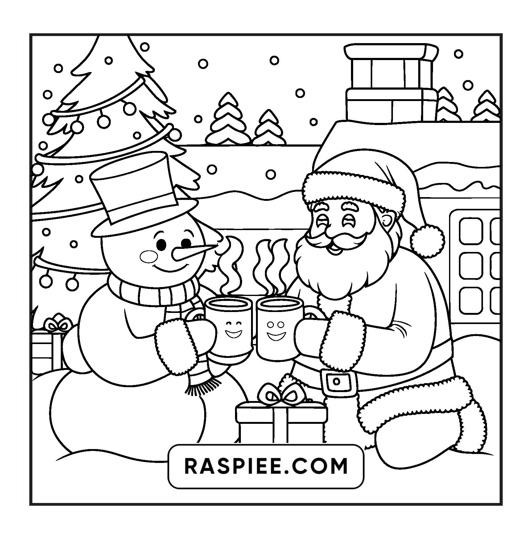 110 Bold and Easy Christmas Hygge Coloring Pages