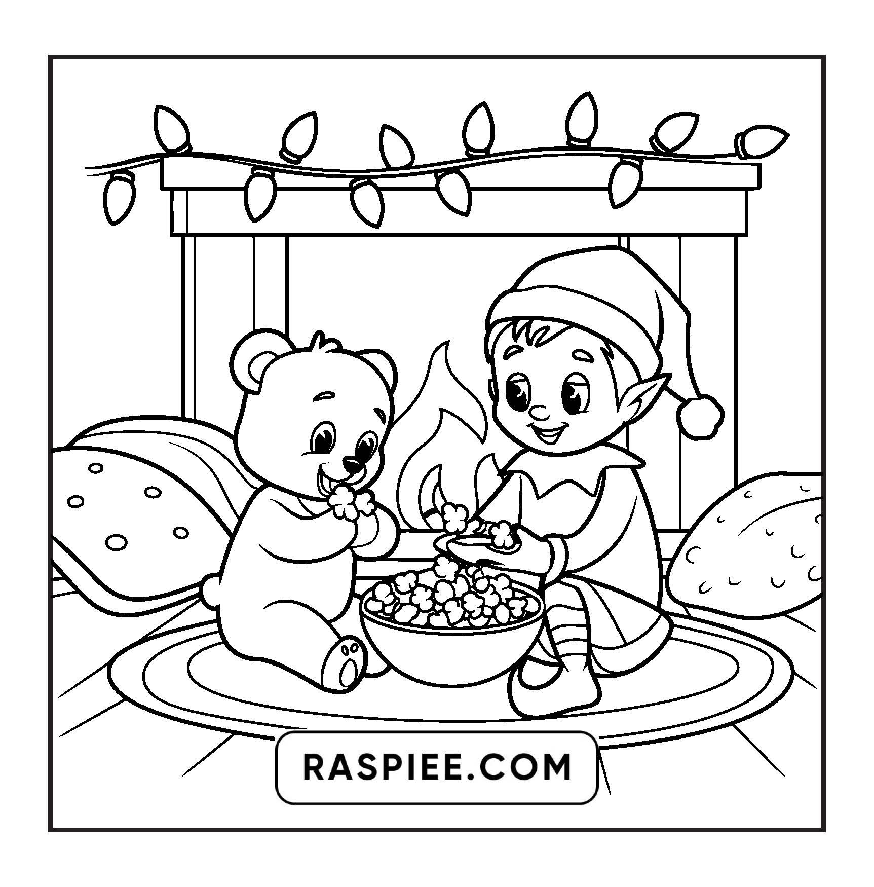 110 Bold and Easy Christmas Hygge Coloring Pages