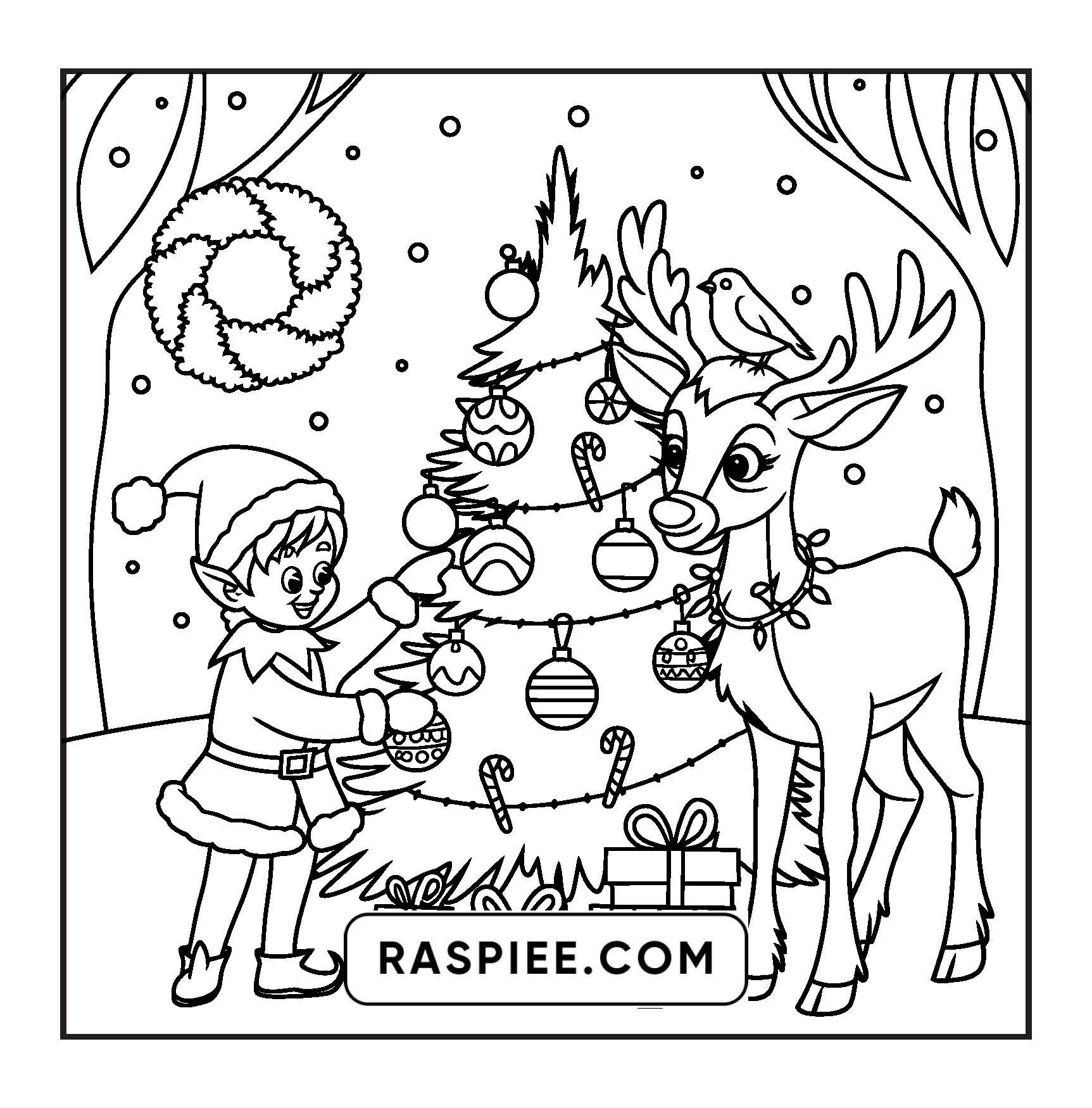 110 Bold and Easy Christmas Hygge Coloring Pages