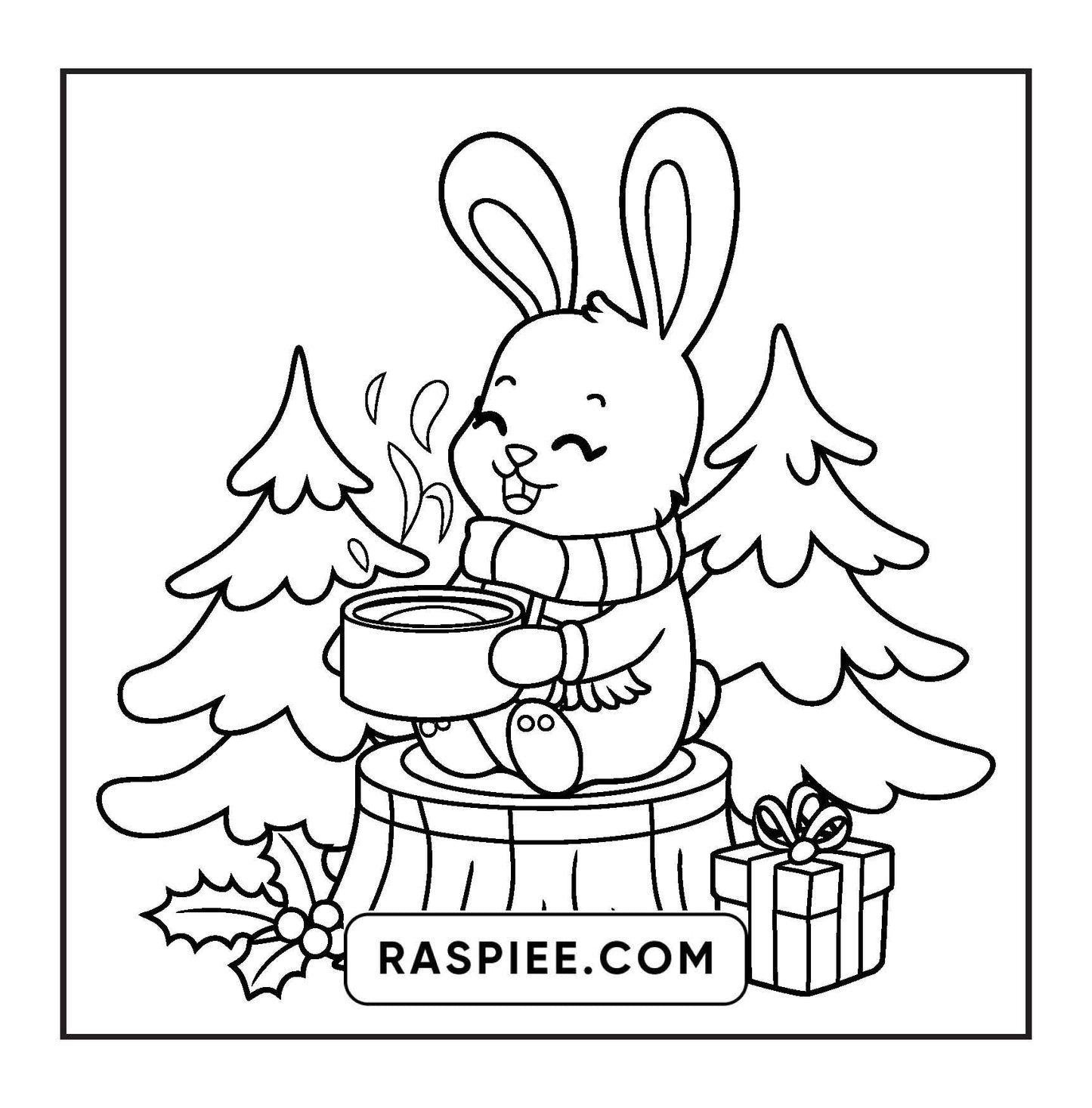 110 Bold and Easy Christmas Hygge Coloring Pages