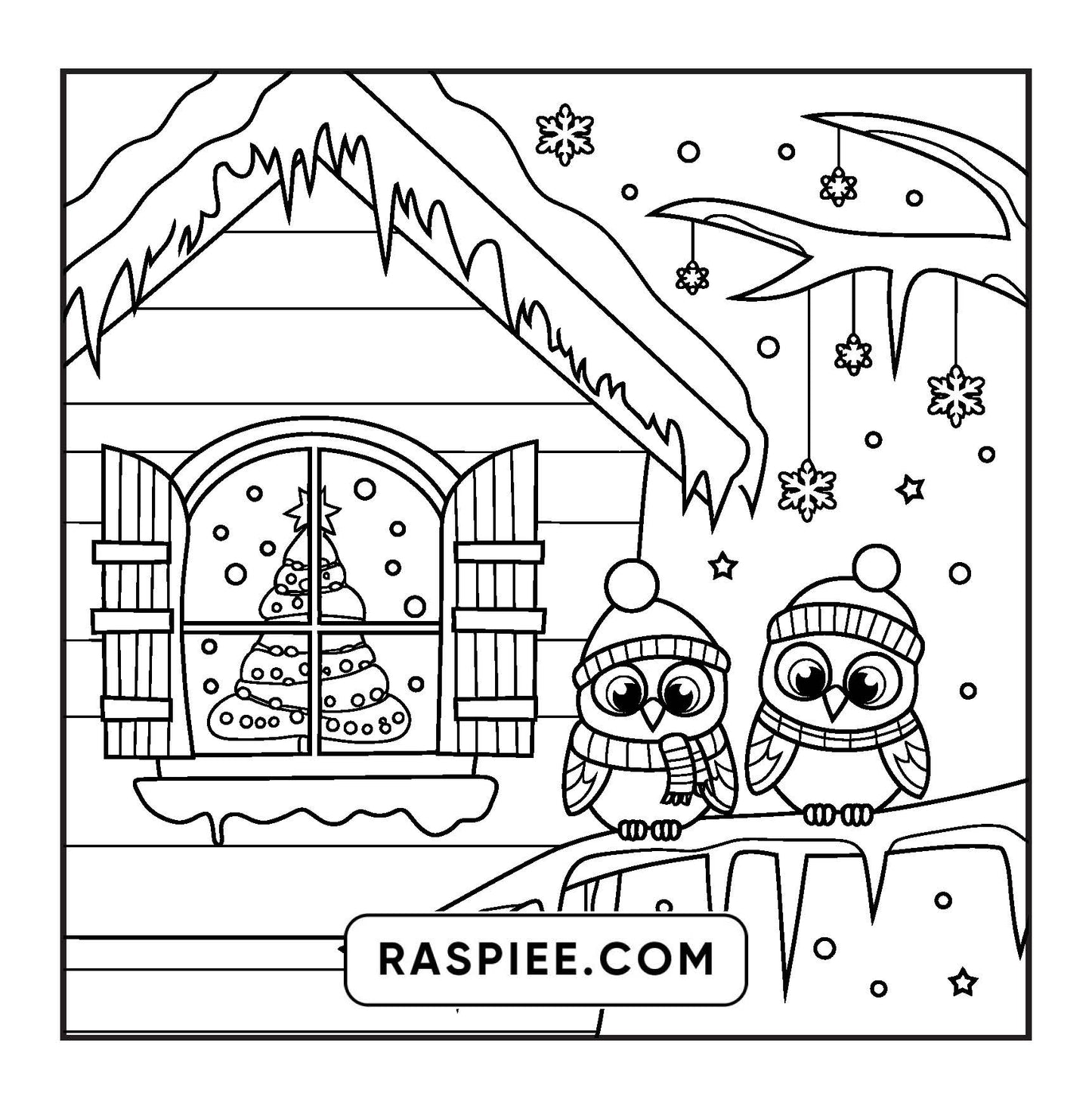 110 Bold and Easy Christmas Hygge Coloring Pages