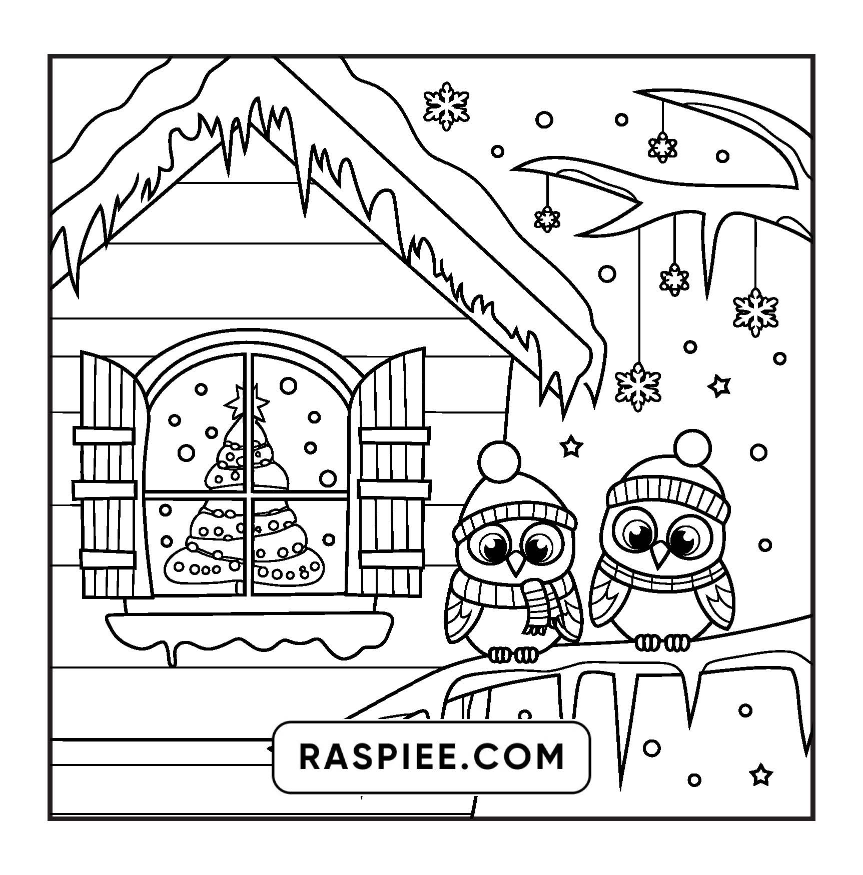 110 Bold and Easy Christmas Hygge Coloring Pages