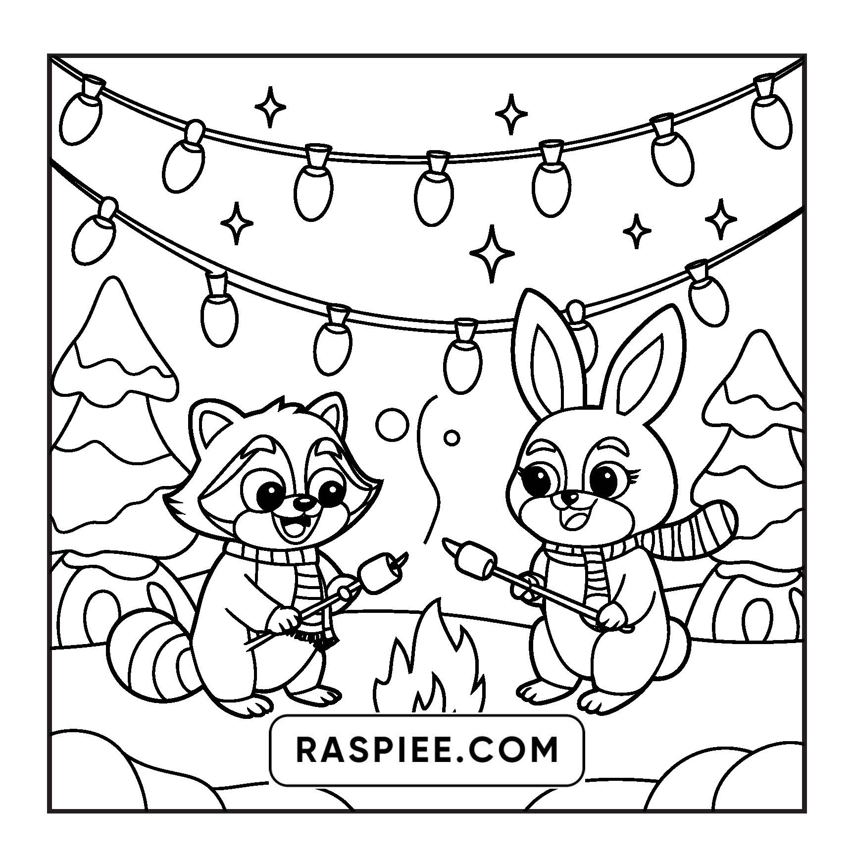 110 Bold and Easy Christmas Hygge Coloring Pages