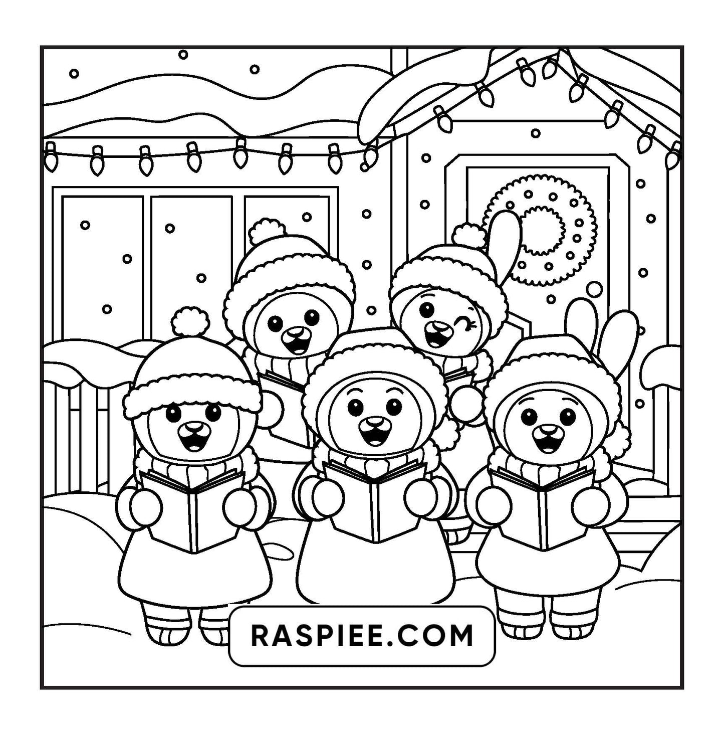 110 Bold and Easy Christmas Hygge Coloring Pages