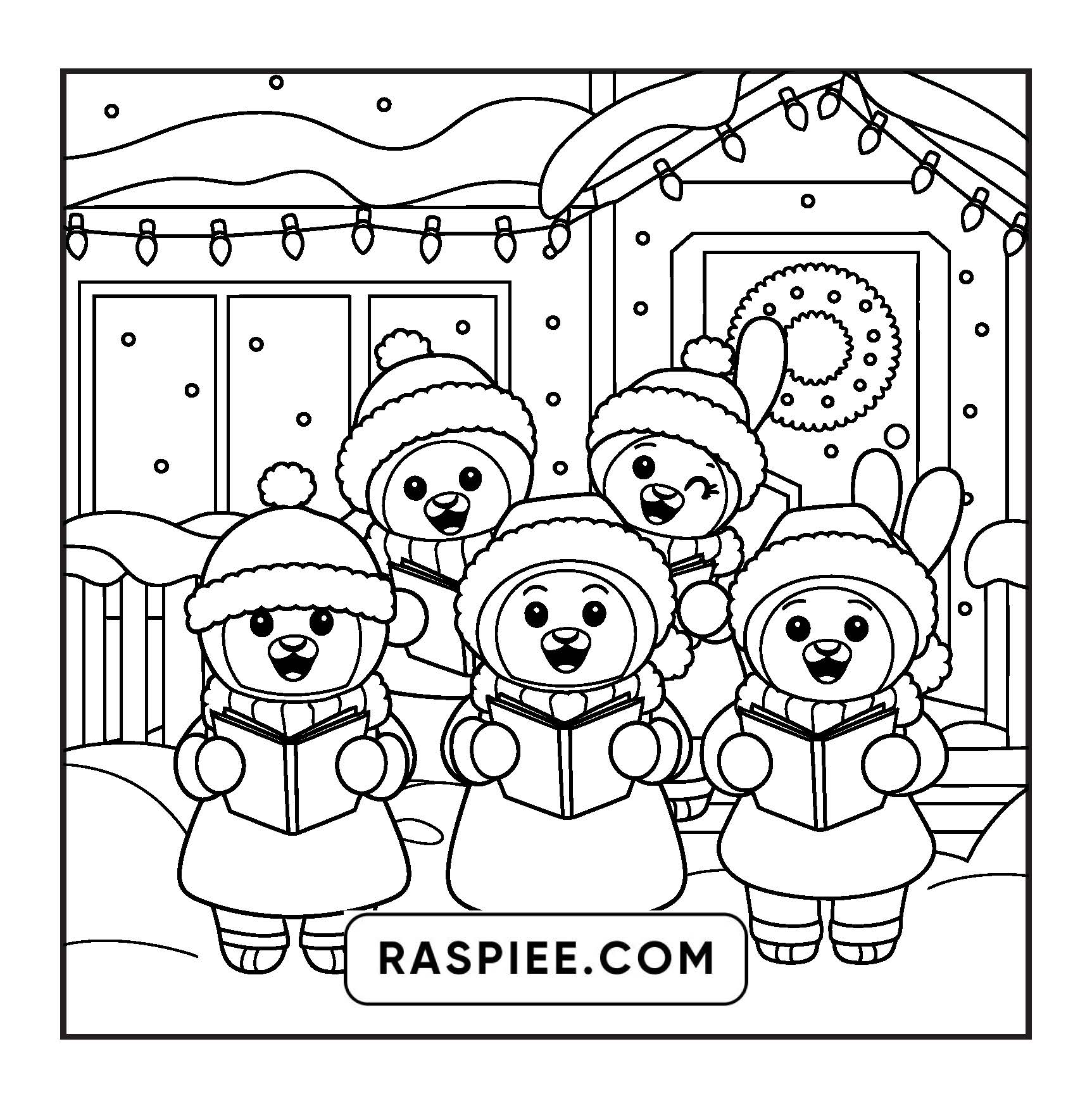 110 Bold and Easy Christmas Hygge Coloring Pages