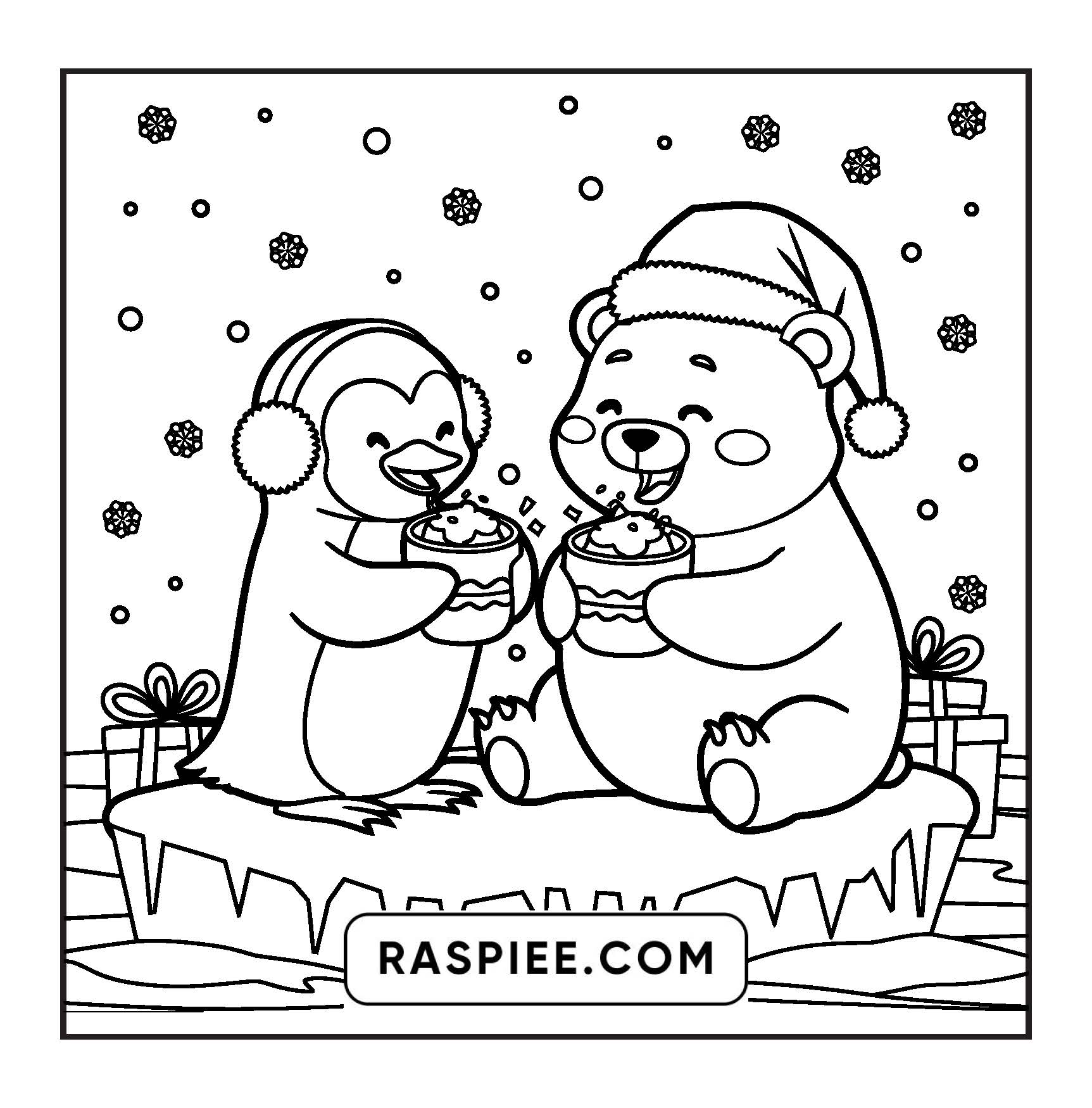110 Bold and Easy Christmas Hygge Coloring Pages