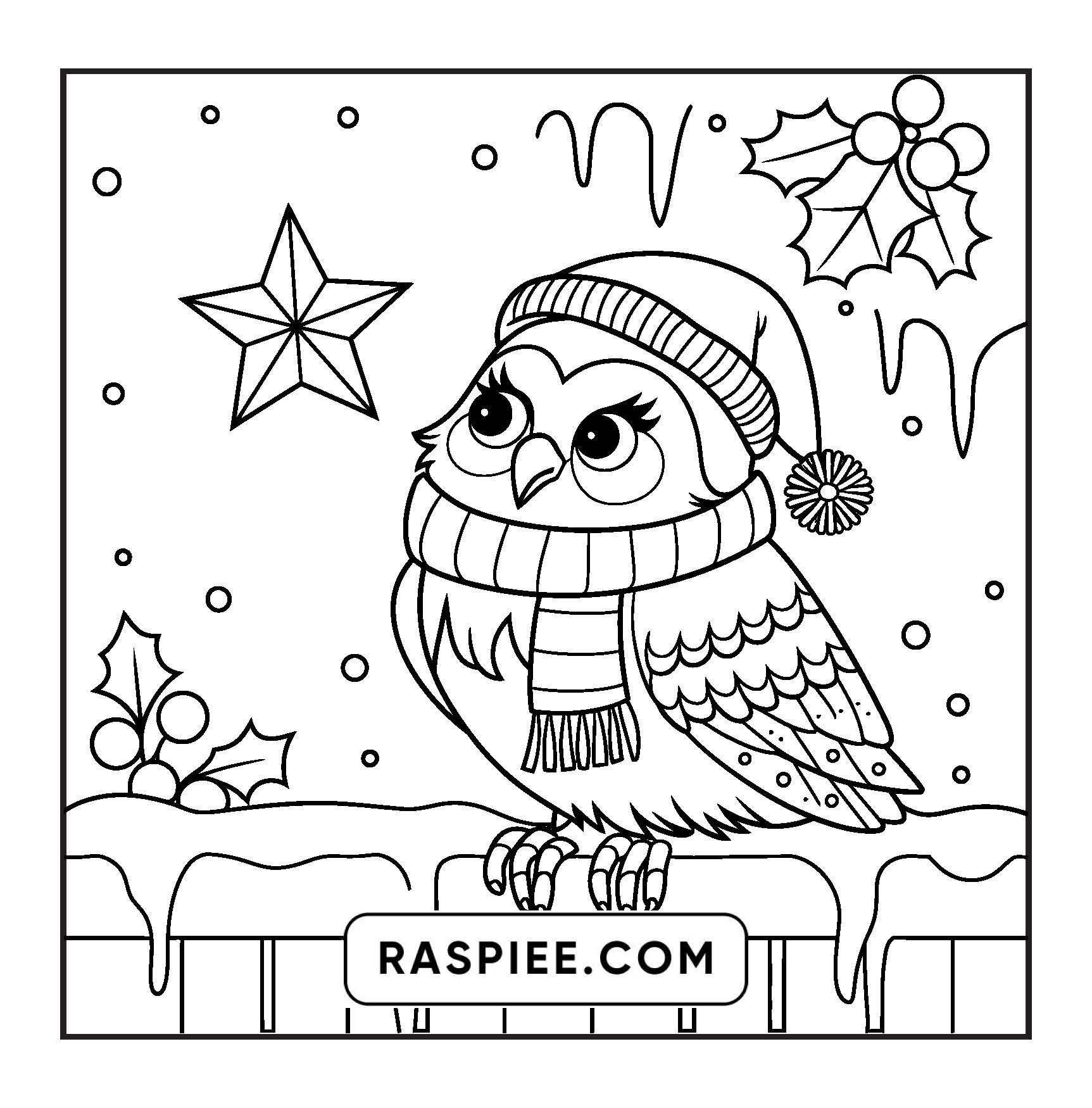 110 Bold and Easy Christmas Hygge Coloring Pages