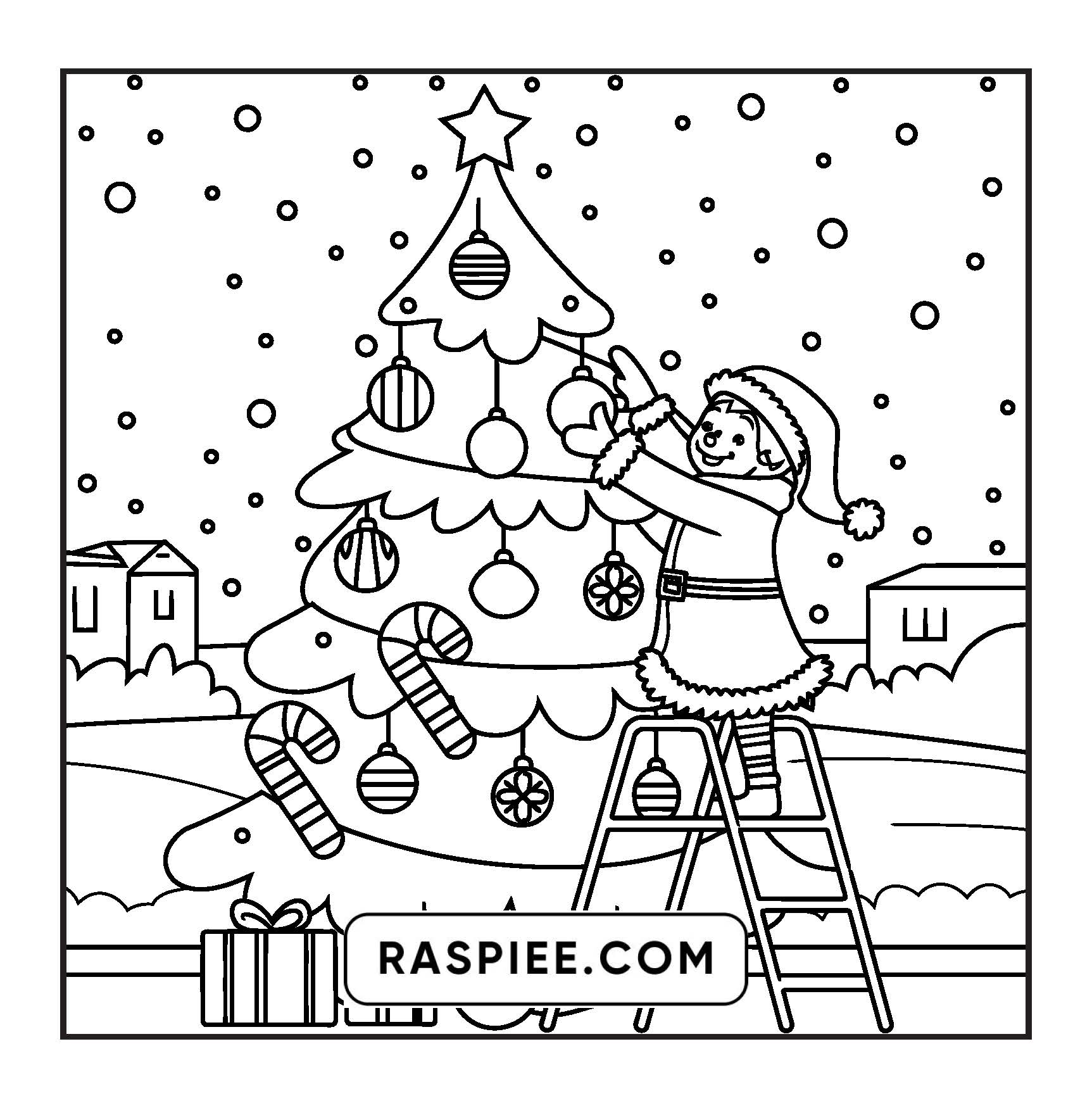 110 Bold and Easy Christmas Hygge Coloring Pages