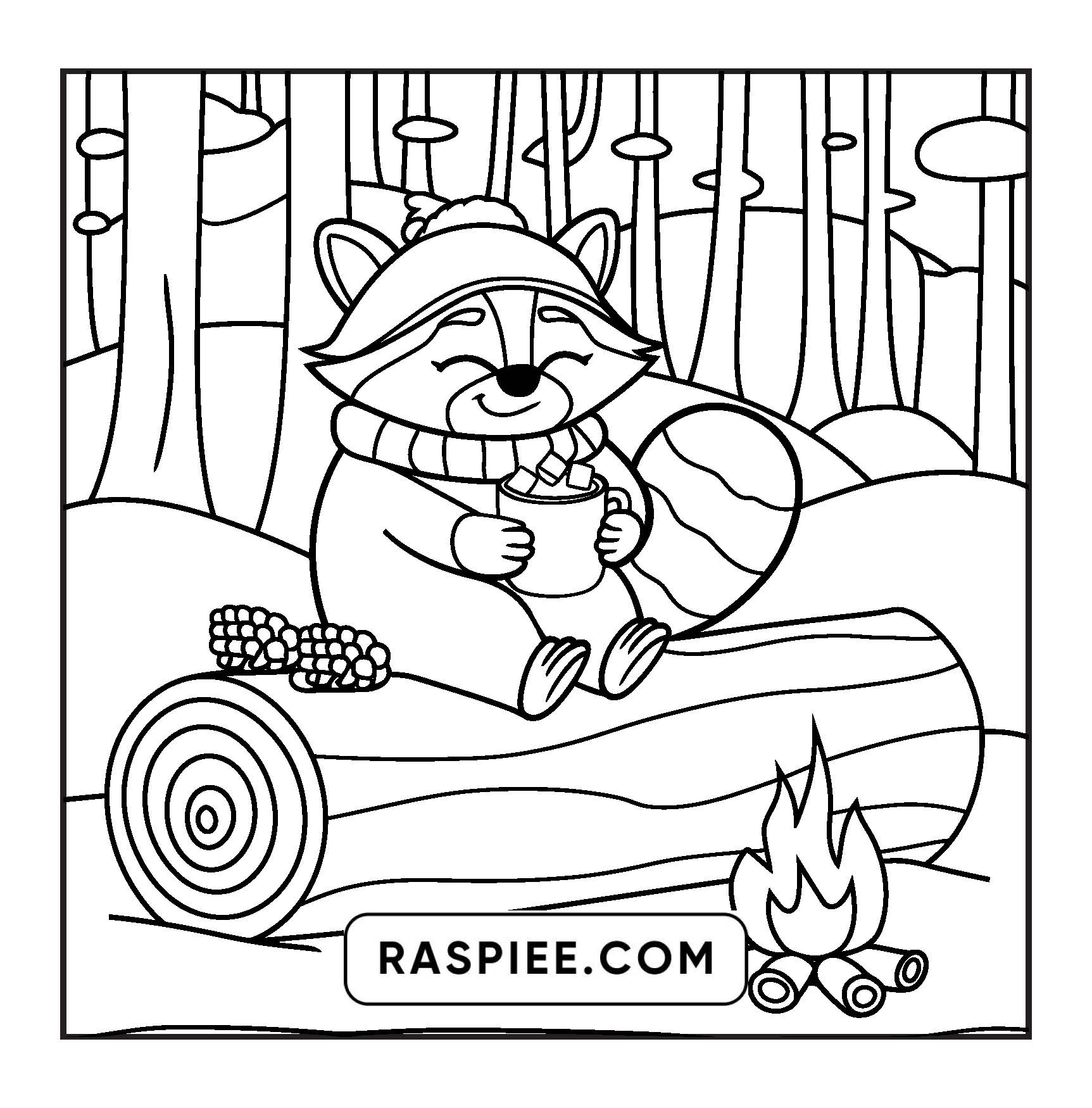 110 Bold and Easy Christmas Hygge Coloring Pages