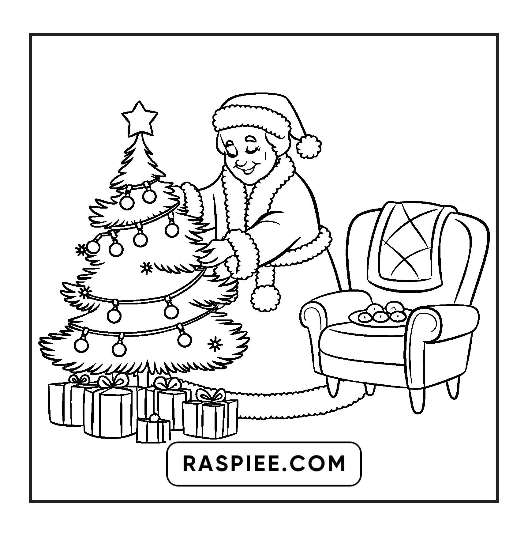 110 Bold and Easy Christmas Hygge Coloring Pages