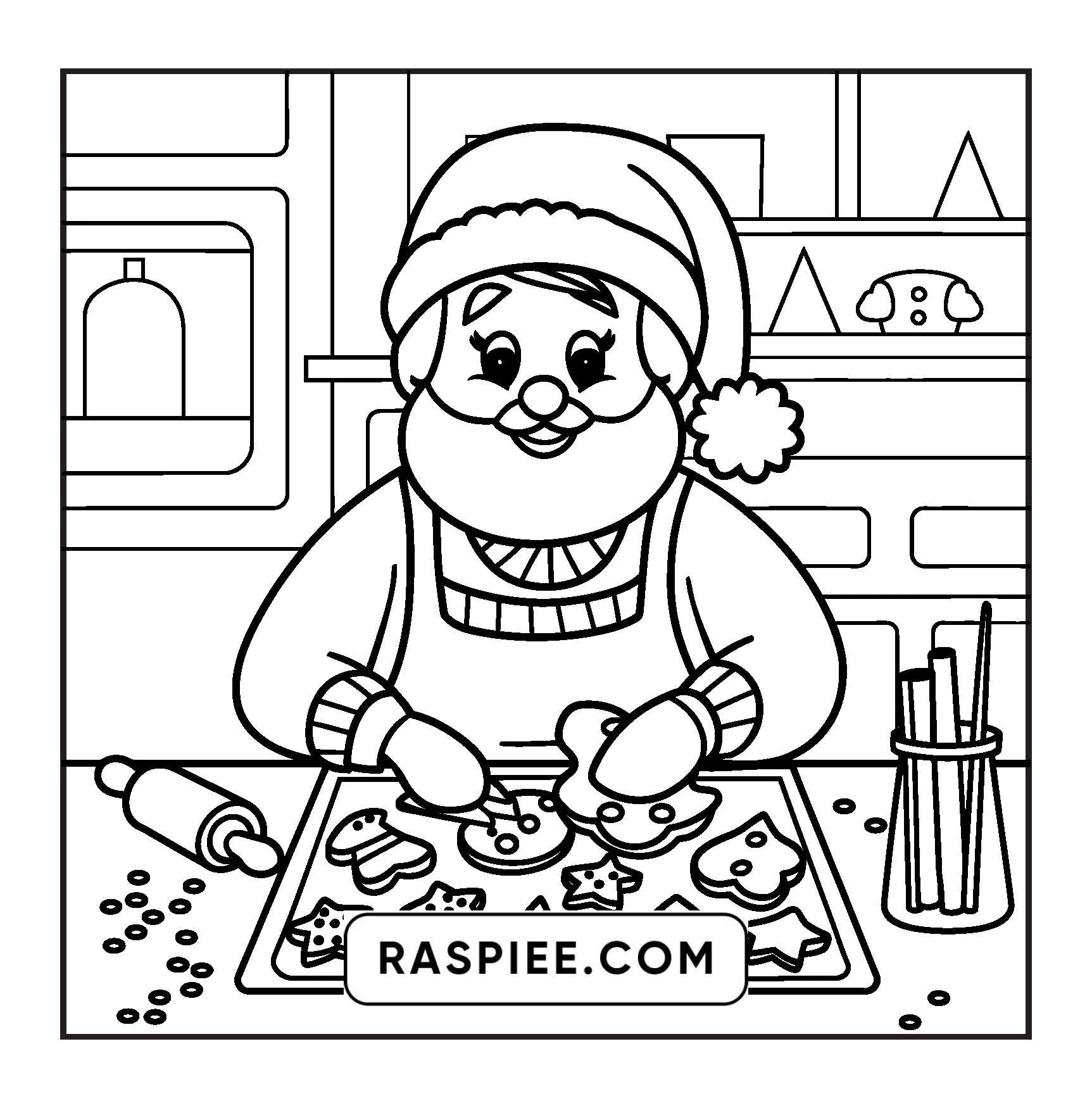 110 Bold and Easy Christmas Hygge Coloring Pages