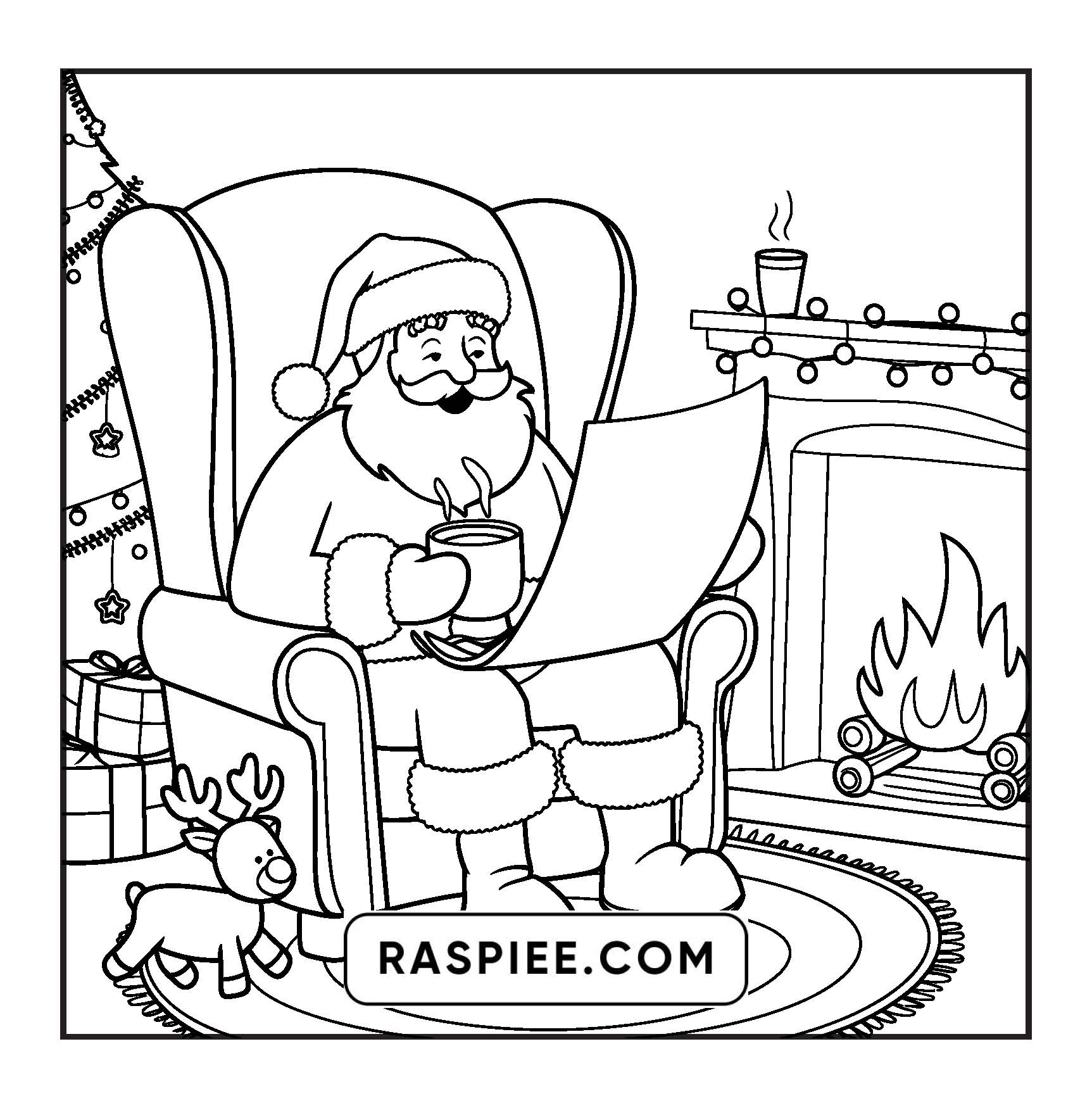 110 Bold and Easy Christmas Hygge Coloring Pages