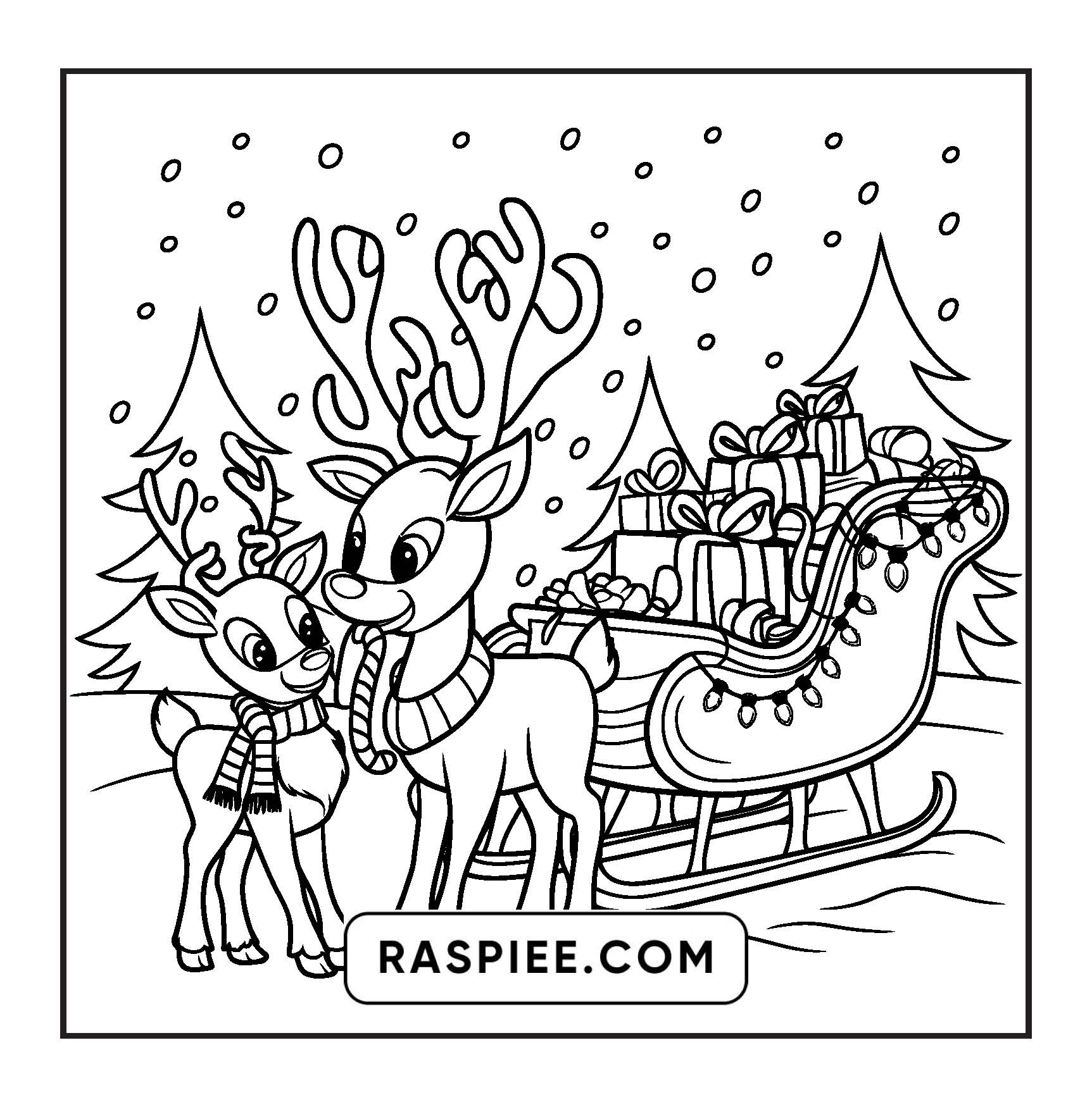 110 Bold and Easy Christmas Hygge Coloring Pages