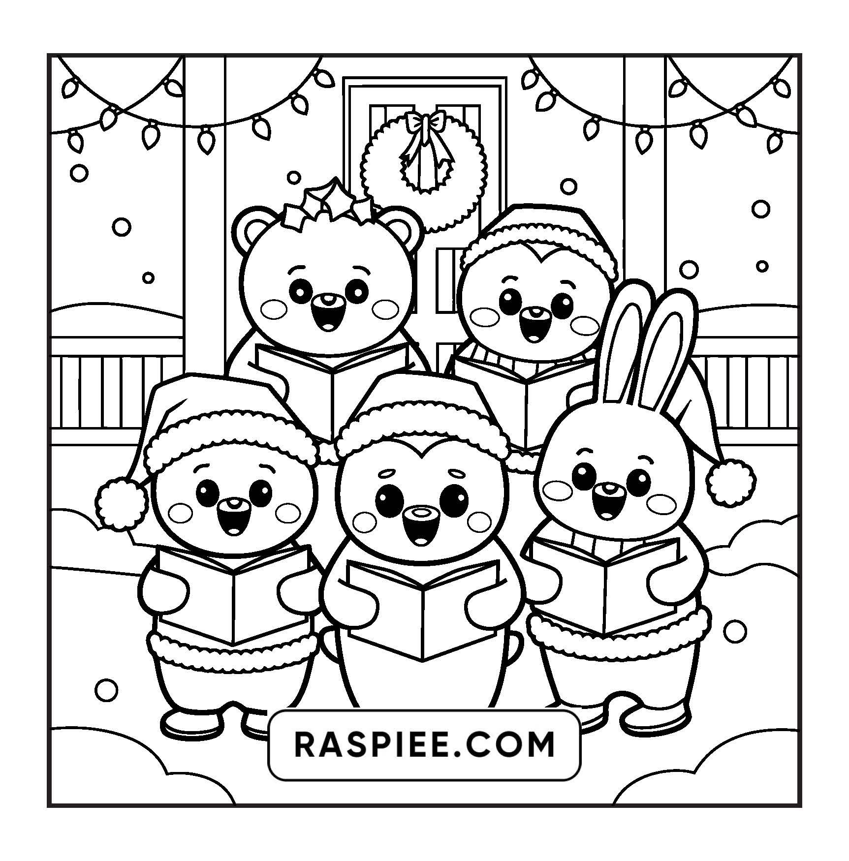 110 Bold and Easy Christmas Hygge Coloring Pages
