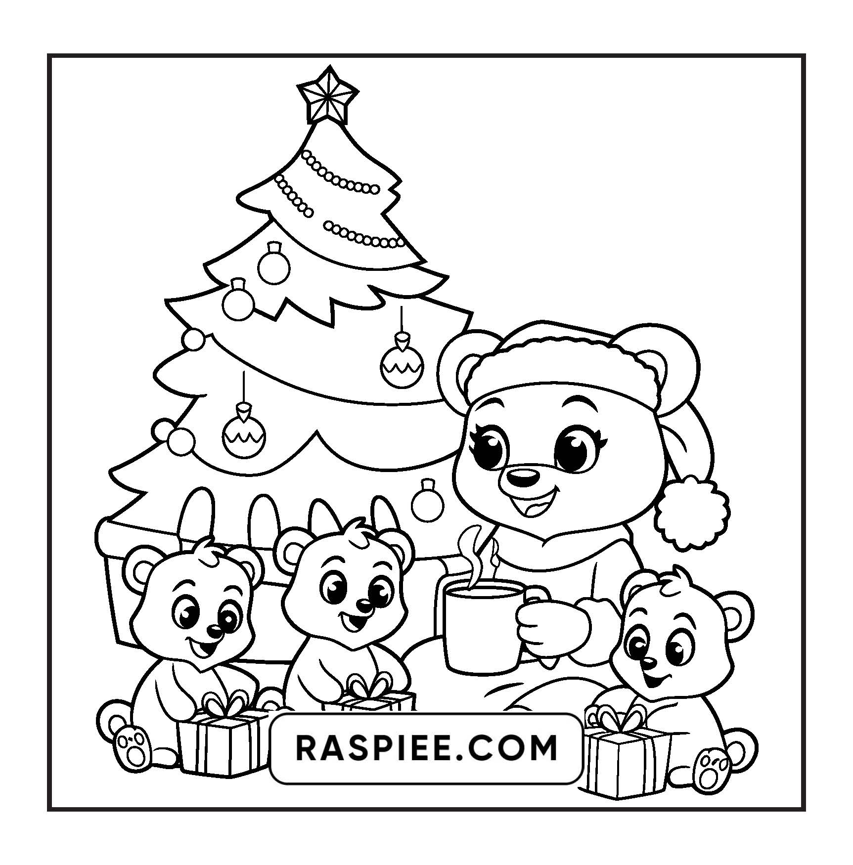 110 Bold and Easy Christmas Hygge Coloring Pages