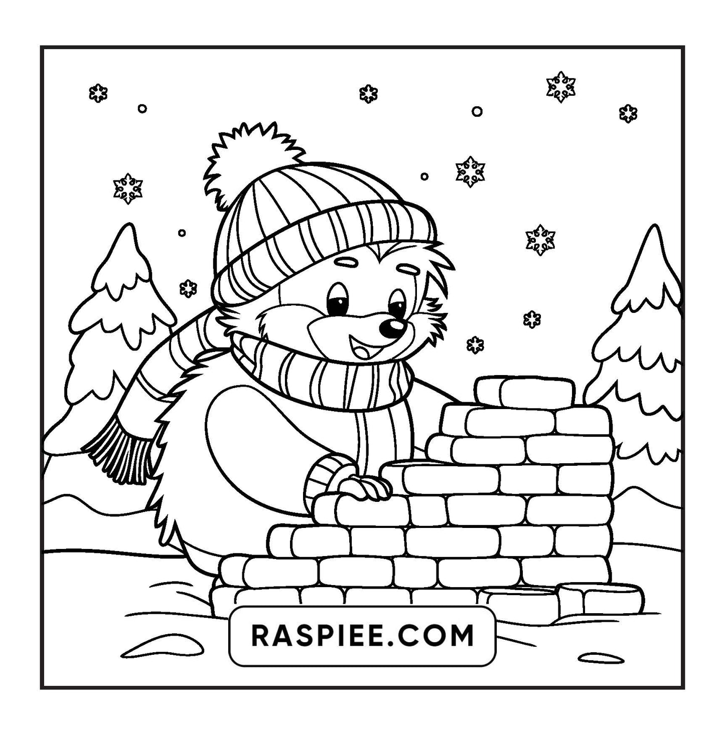 110 Bold and Easy Christmas Hygge Coloring Pages