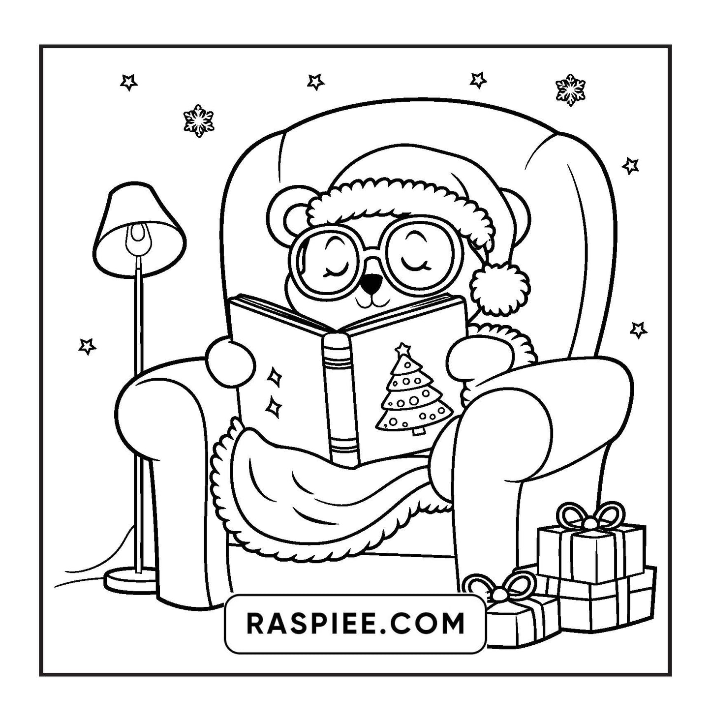 110 Bold and Easy Christmas Hygge Coloring Pages