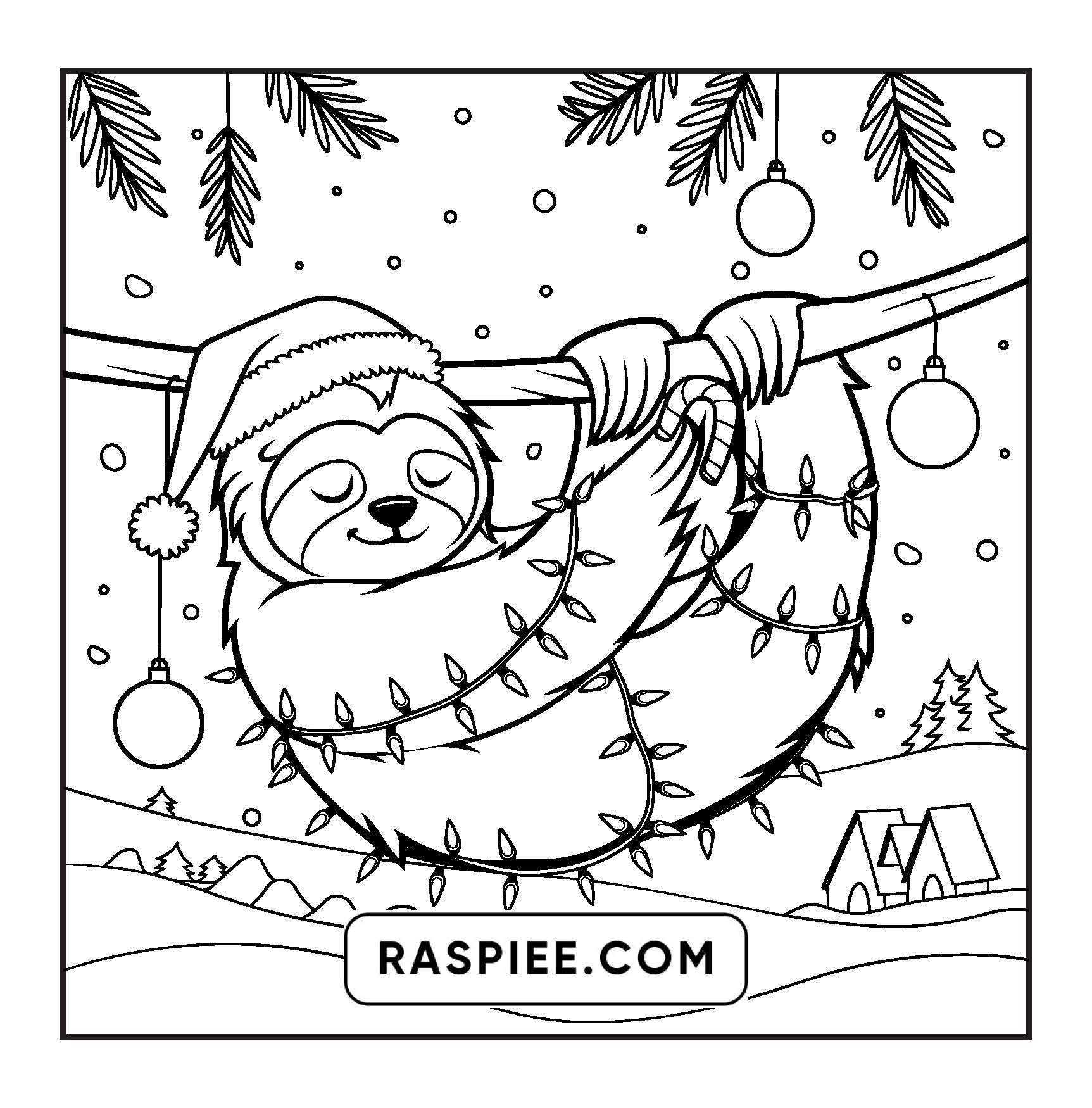 110 Bold and Easy Christmas Hygge Coloring Pages