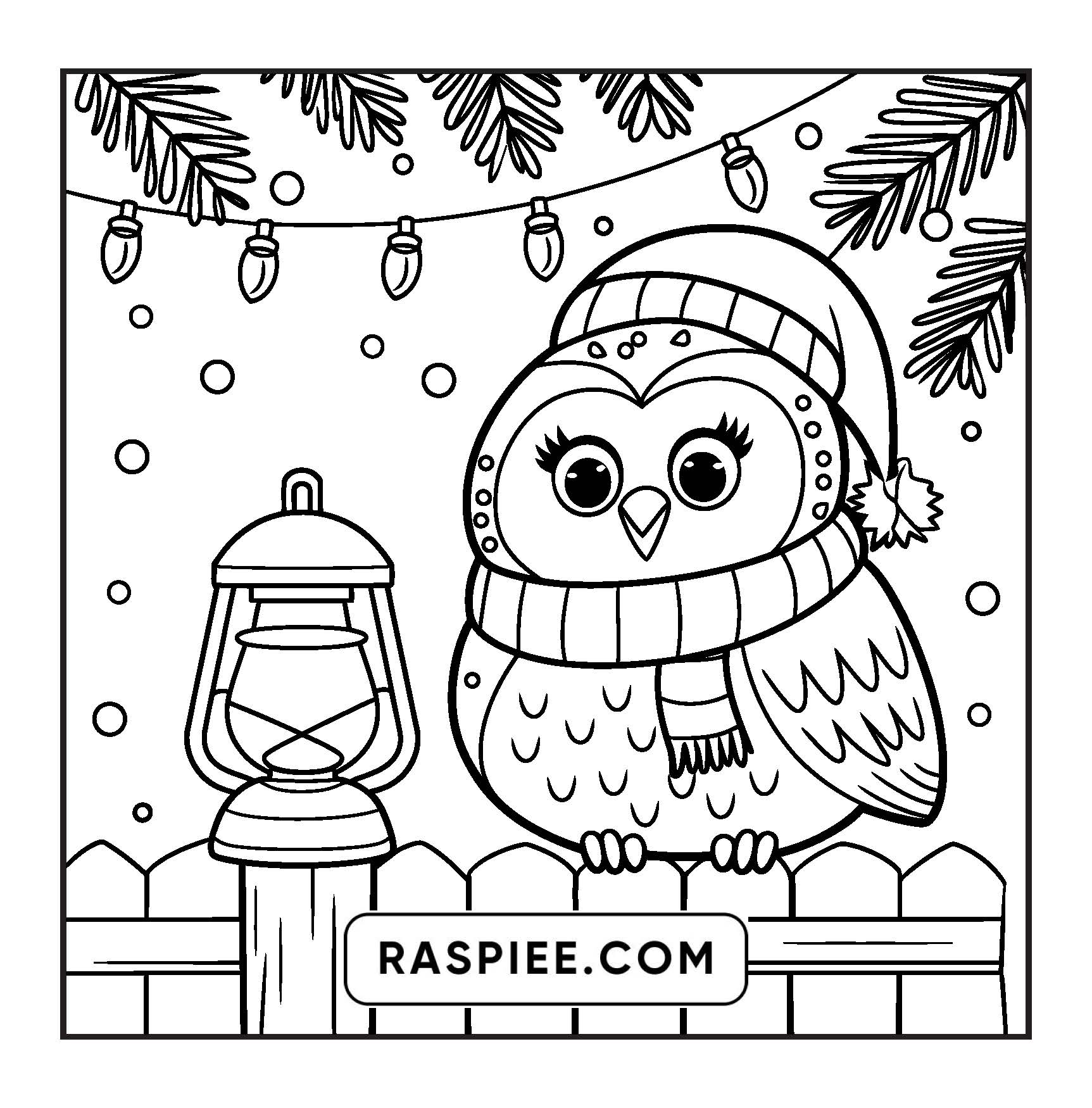 110 Bold and Easy Christmas Hygge Coloring Pages