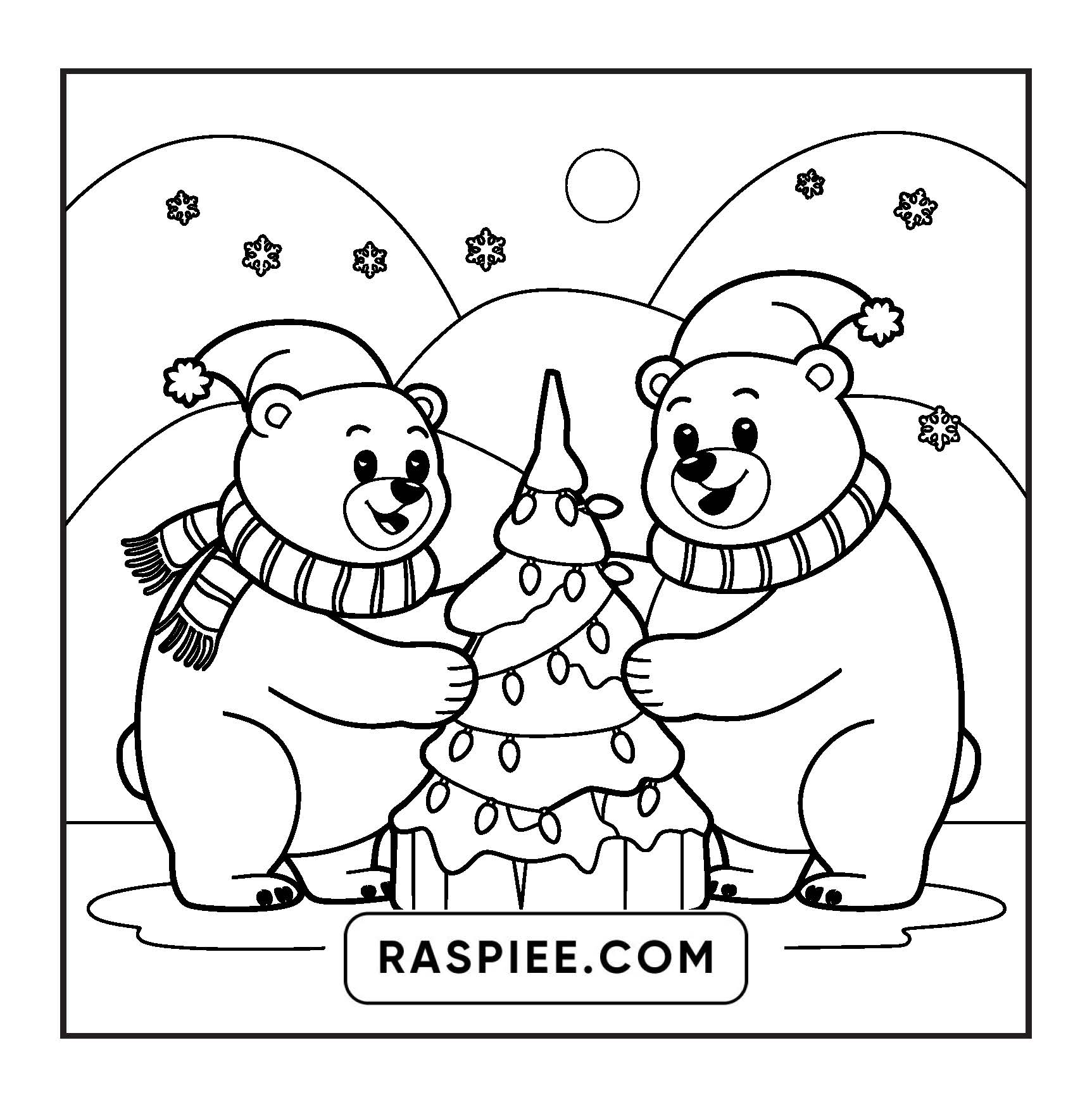 110 Bold and Easy Christmas Hygge Coloring Pages