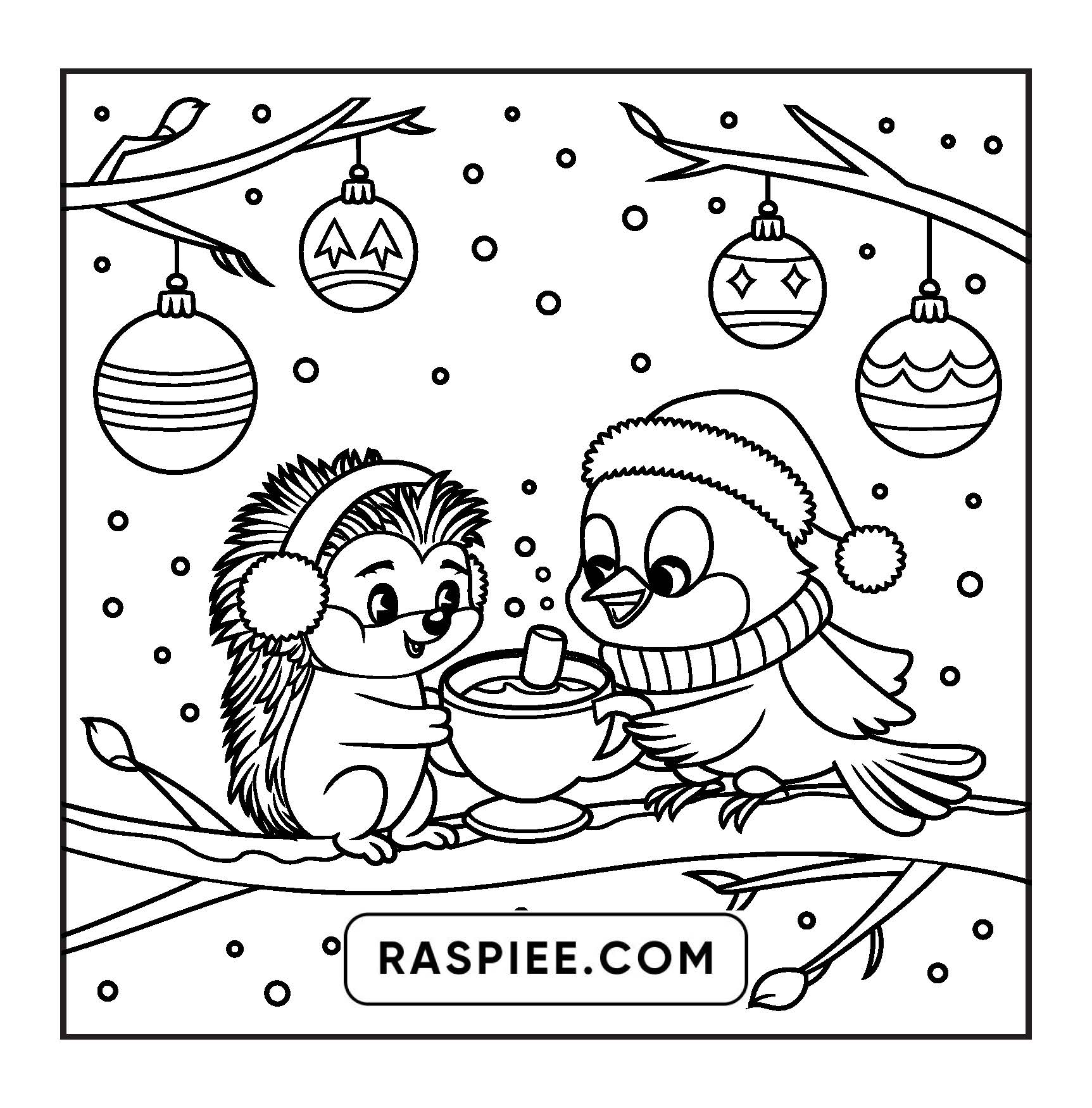 110 Bold and Easy Christmas Hygge Coloring Pages