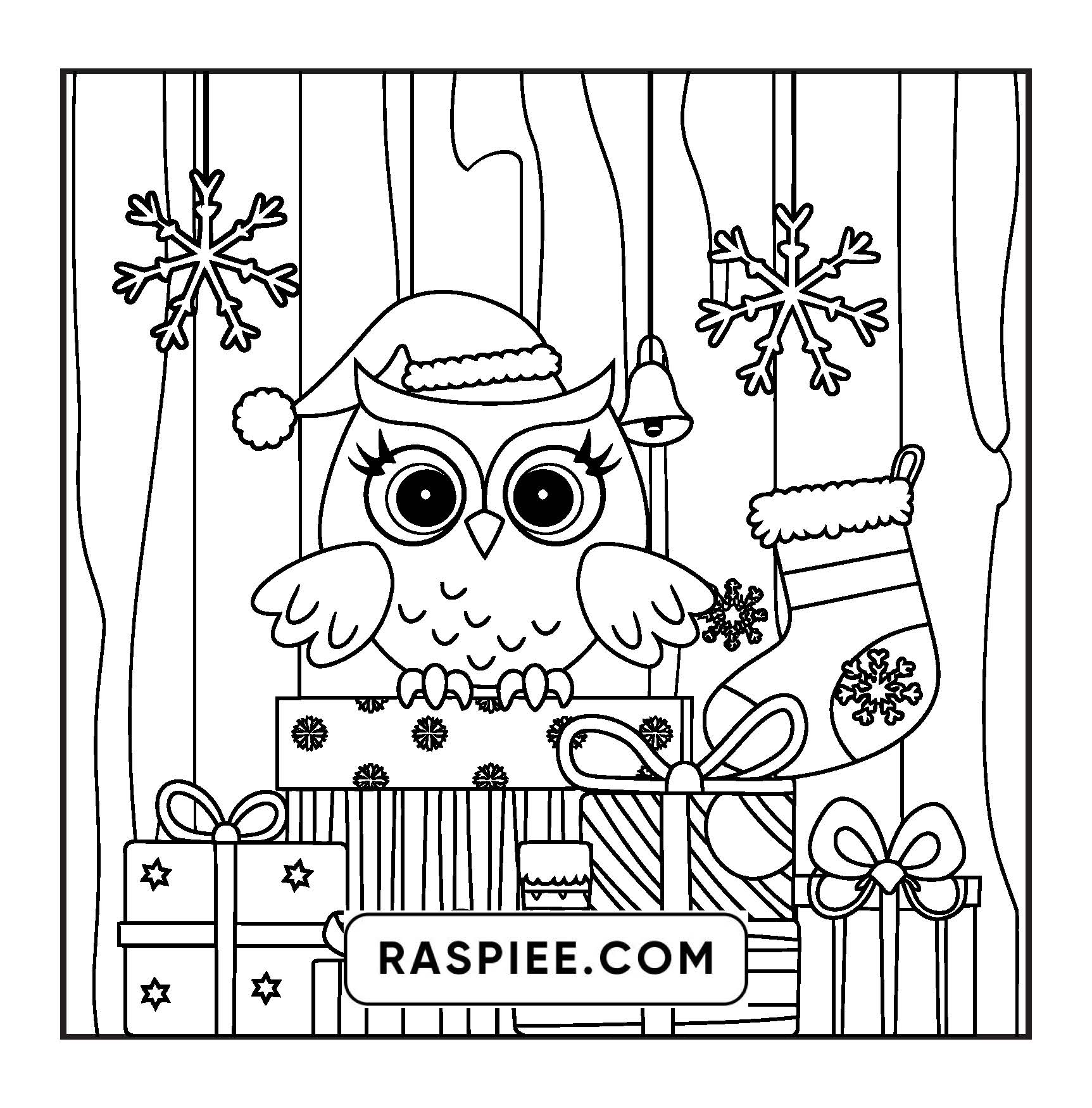110 Bold and Easy Christmas Hygge Coloring Pages