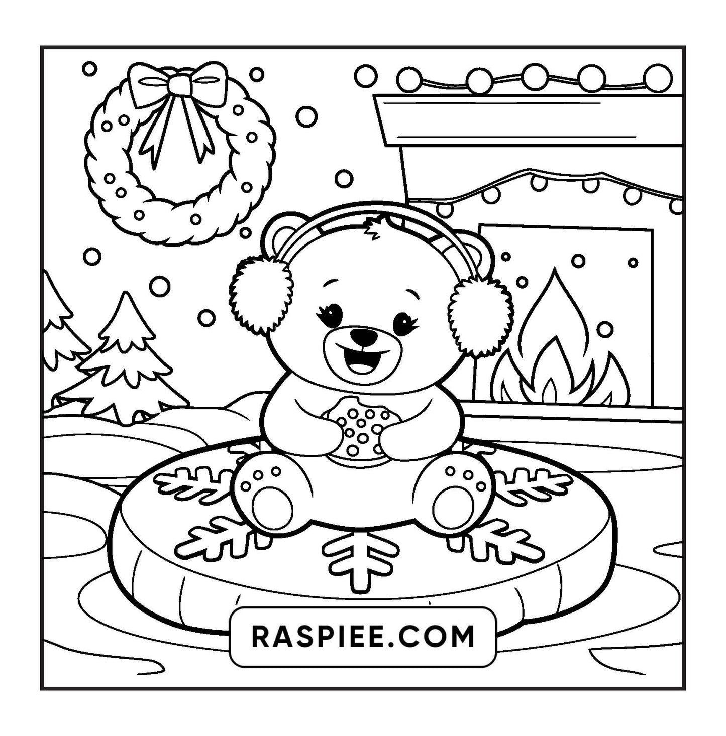 110 Bold and Easy Christmas Hygge Coloring Pages