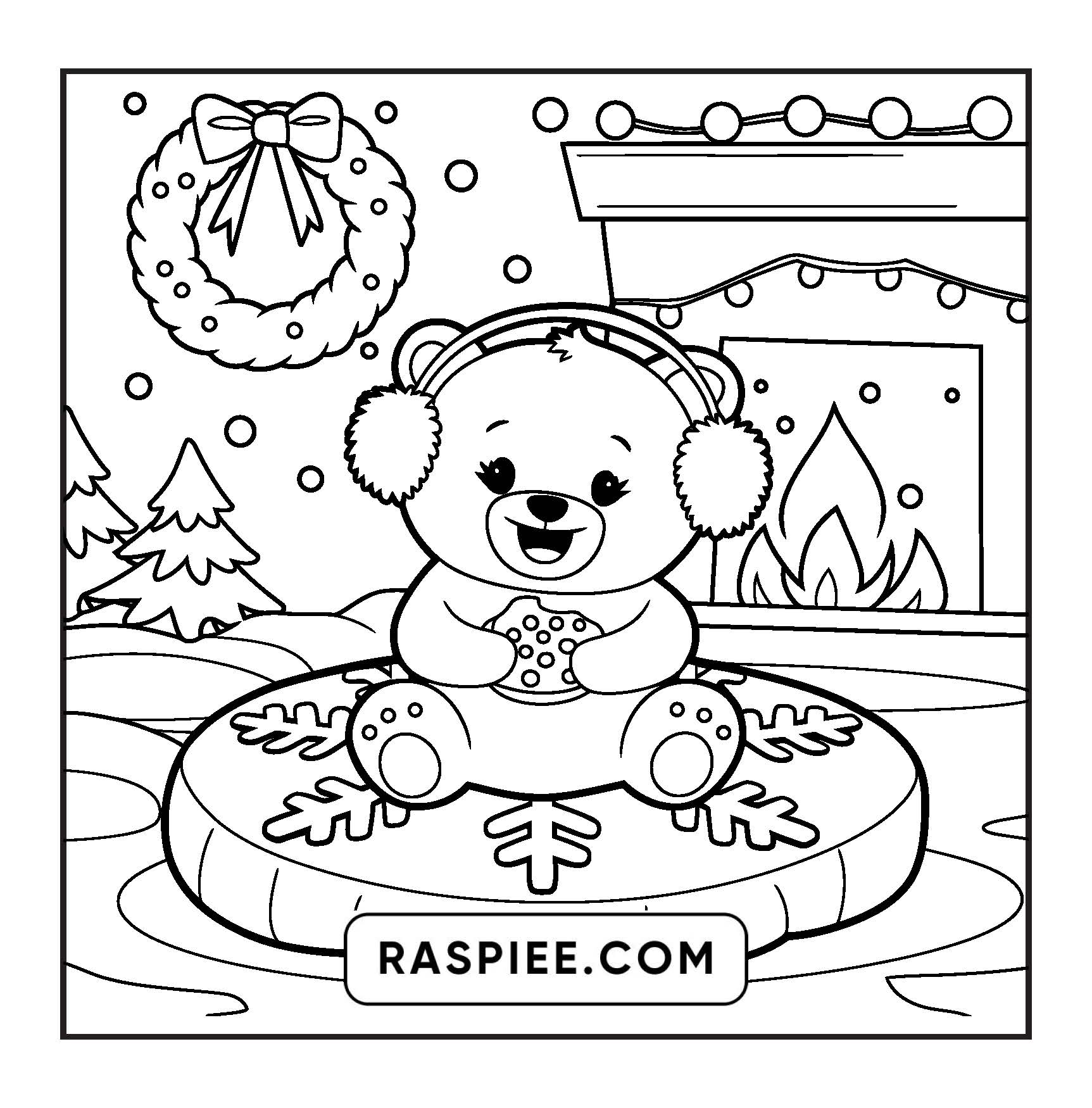 110 Bold and Easy Christmas Hygge Coloring Pages