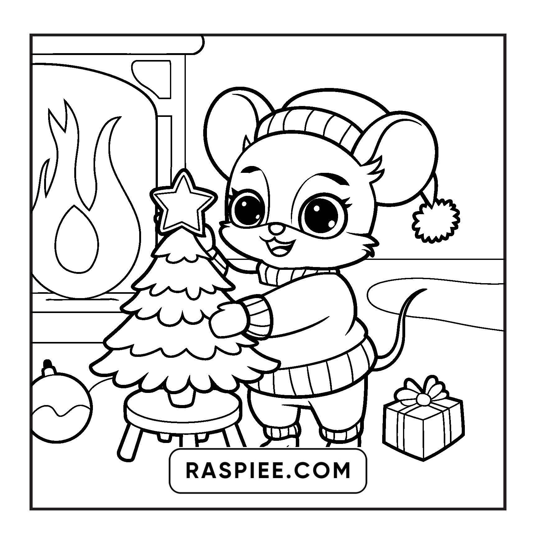110 Bold and Easy Christmas Hygge Coloring Pages