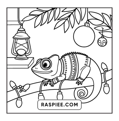 114 Bold and Easy Festive Corner Christmas Coloring Pages
