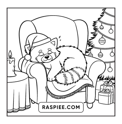 114 Bold and Easy Festive Corner Christmas Coloring Pages