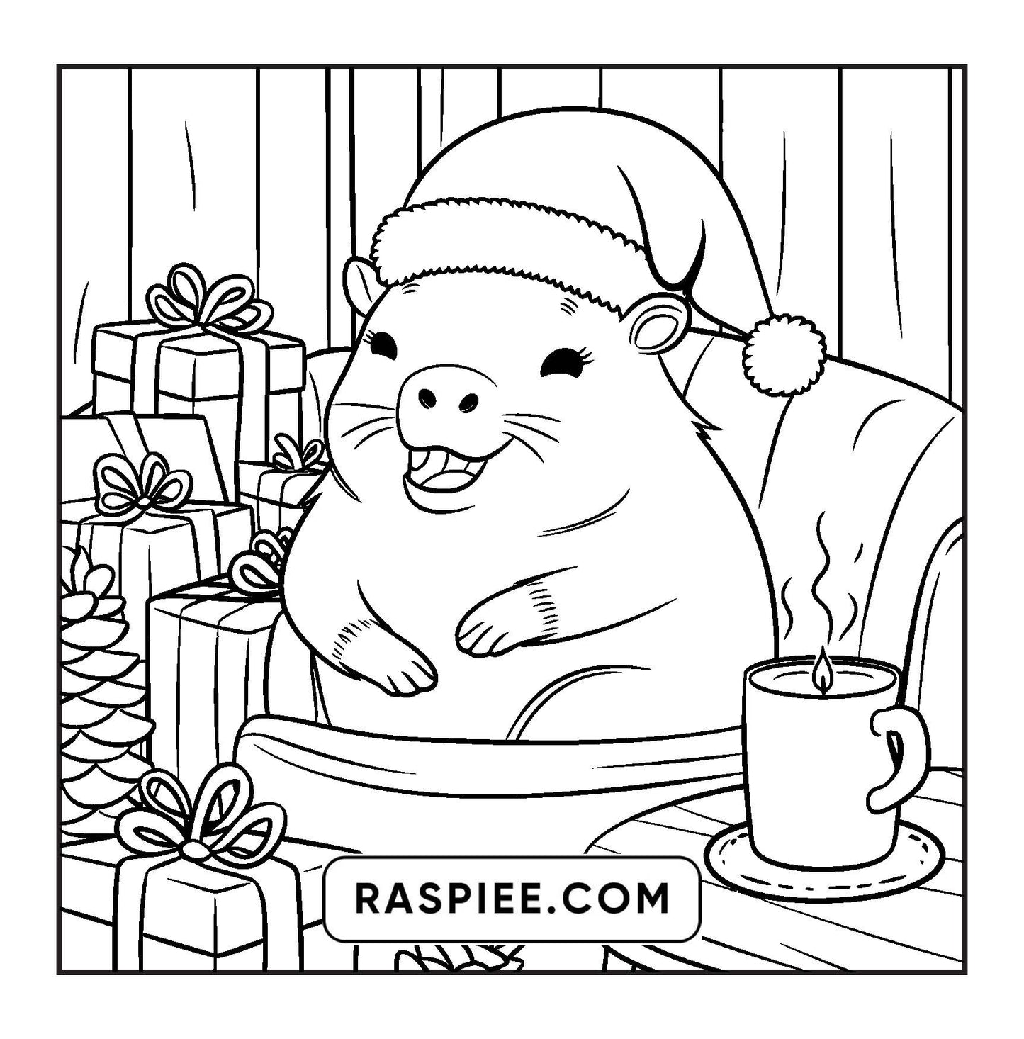 114 Bold and Easy Festive Corner Christmas Coloring Pages
