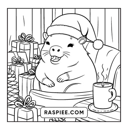 114 Bold and Easy Festive Corner Christmas Coloring Pages