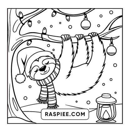114 Bold and Easy Festive Corner Christmas Coloring Pages