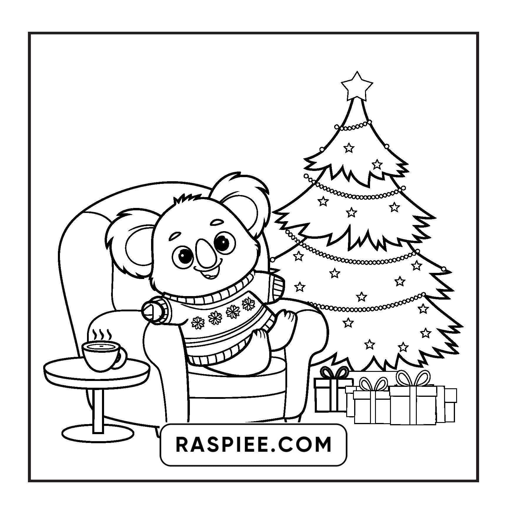 114 Bold and Easy Festive Corner Christmas Coloring Pages