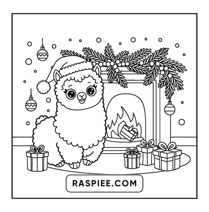 114 Bold and Easy Festive Corner Christmas Coloring Pages
