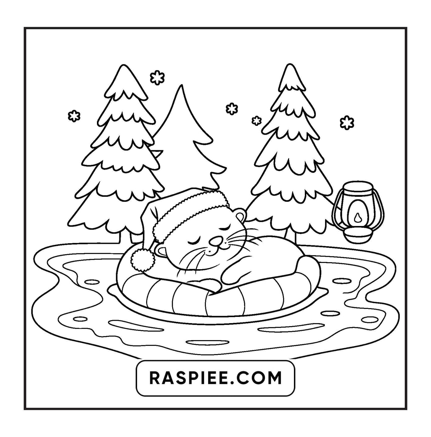114 Bold and Easy Festive Corner Christmas Coloring Pages