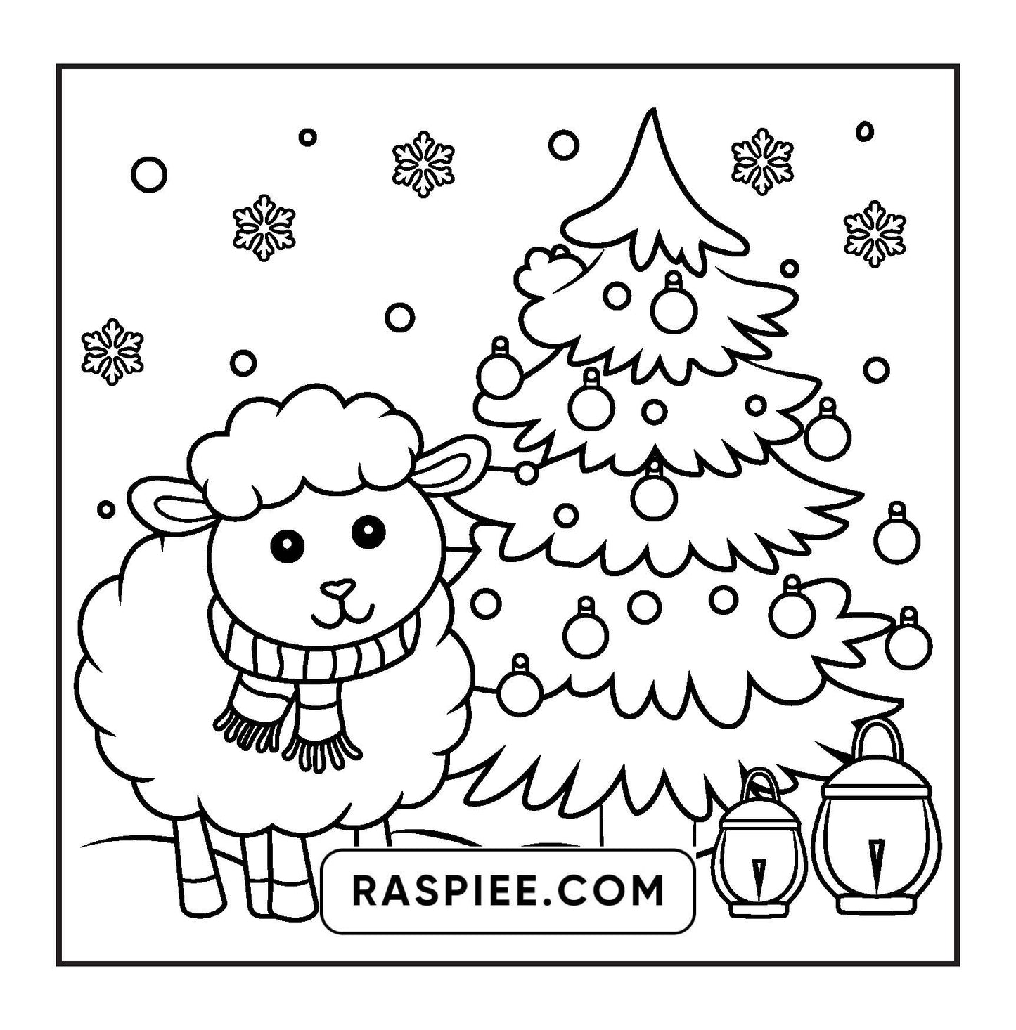 114 Bold and Easy Festive Corner Christmas Coloring Pages