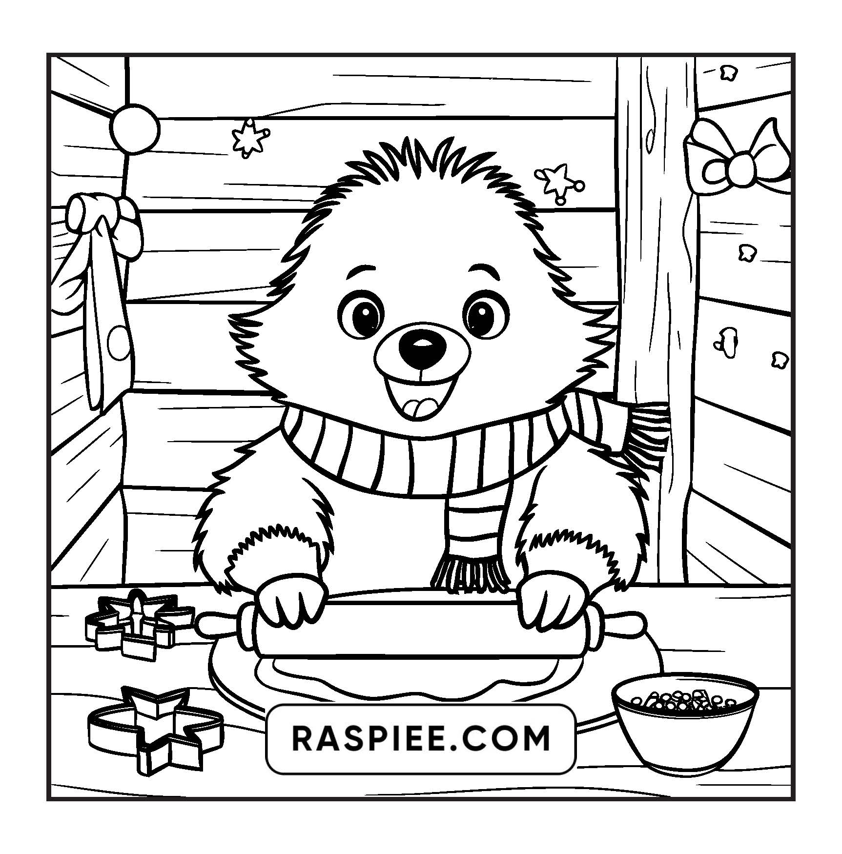 114 Bold and Easy Festive Corner Christmas Coloring Pages