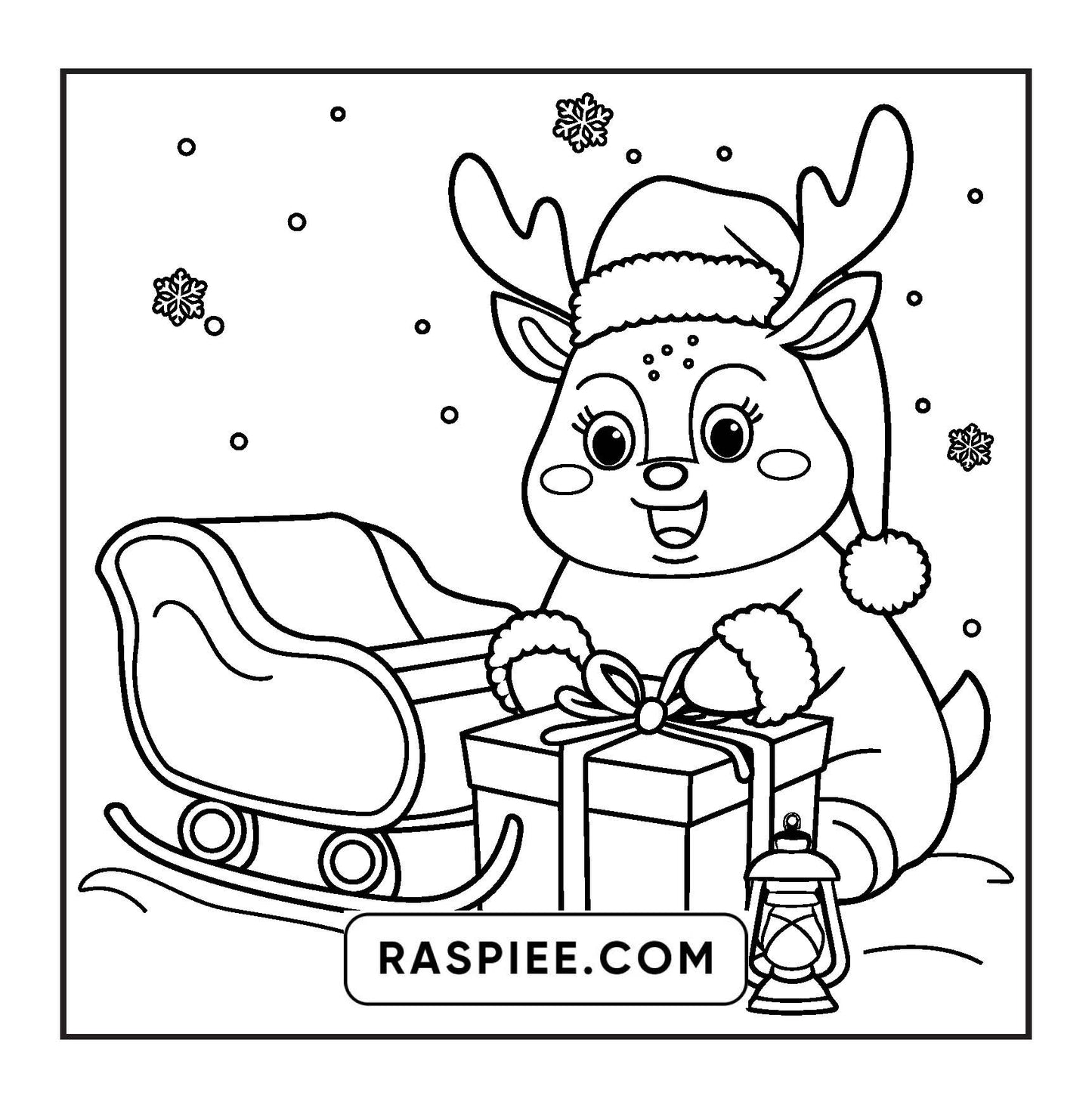 114 Bold and Easy Festive Corner Christmas Coloring Pages