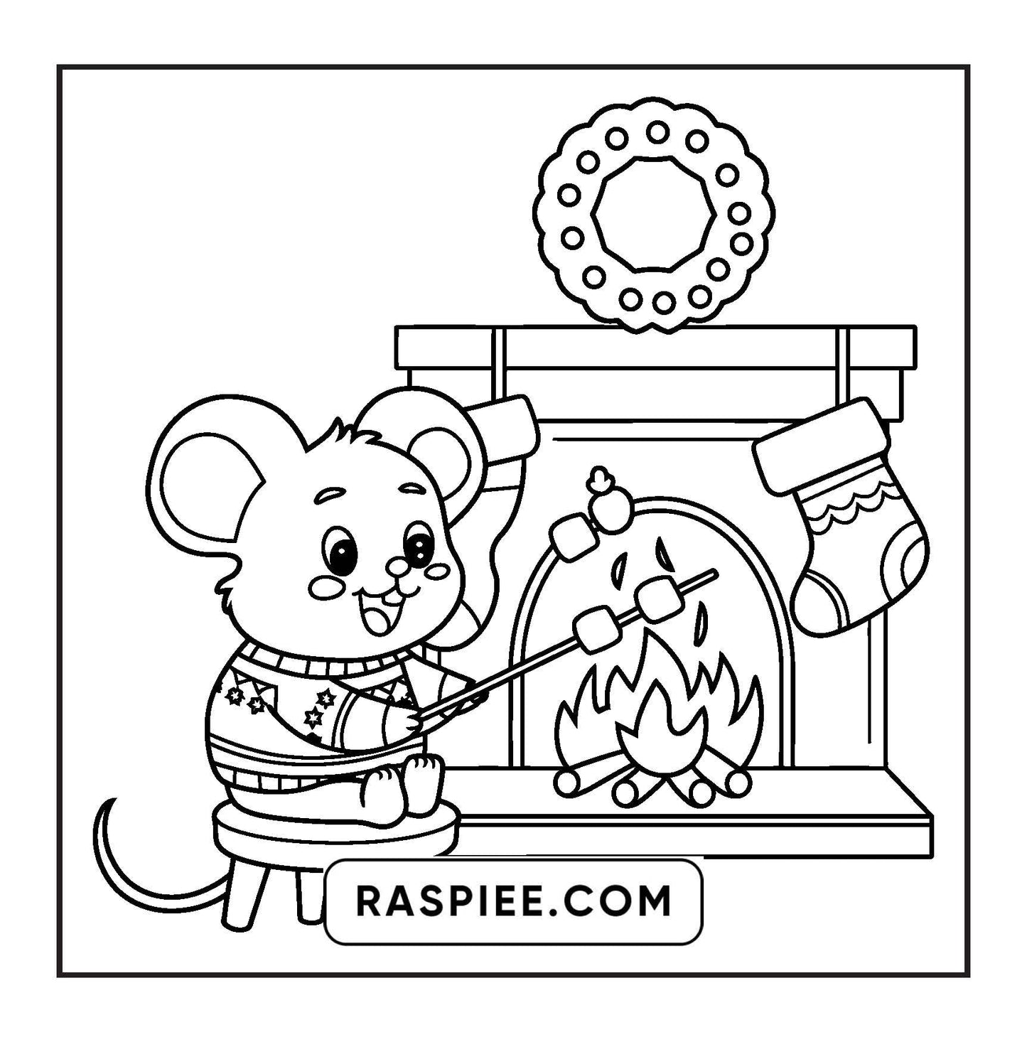 114 Bold and Easy Festive Corner Christmas Coloring Pages