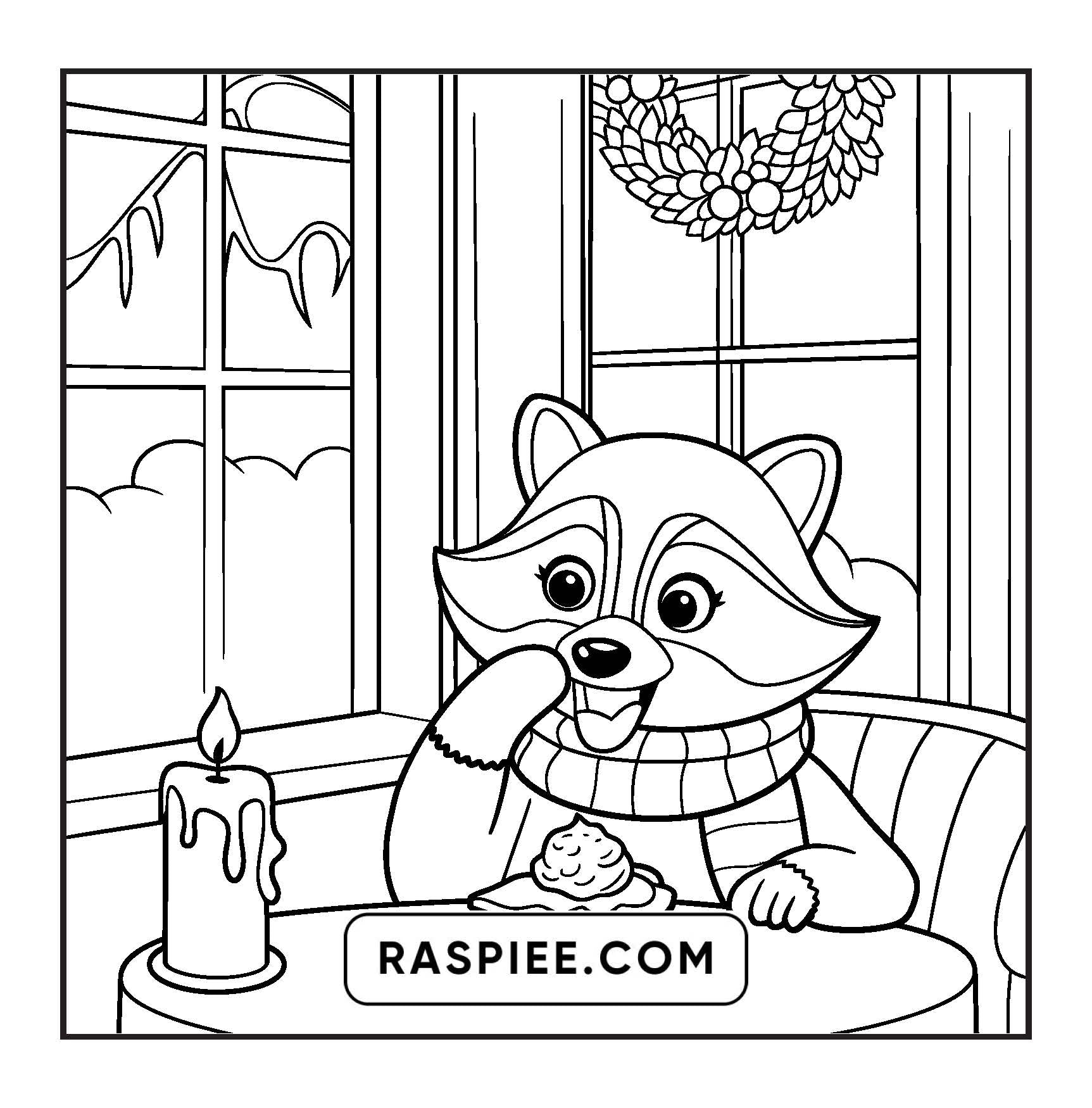 114 Bold and Easy Festive Corner Christmas Coloring Pages