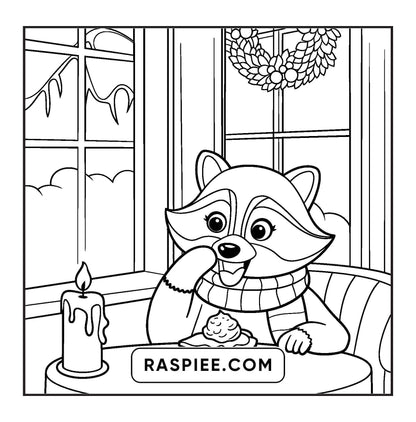 114 Bold and Easy Festive Corner Christmas Coloring Pages