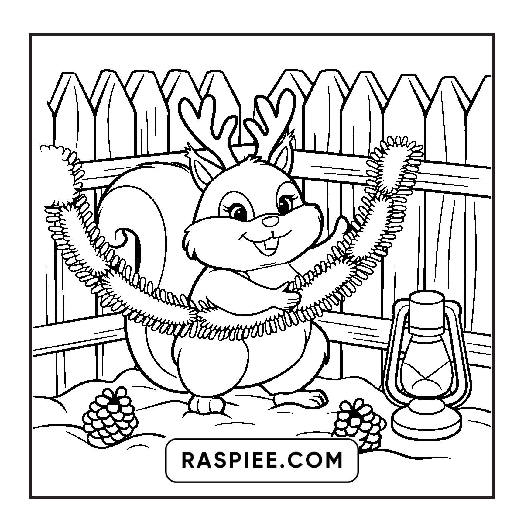 114 Bold and Easy Festive Corner Christmas Coloring Pages