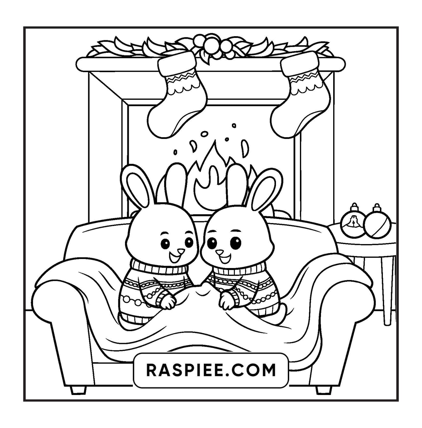 114 Bold and Easy Festive Corner Christmas Coloring Pages