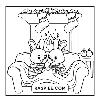 114 Bold and Easy Festive Corner Christmas Coloring Pages