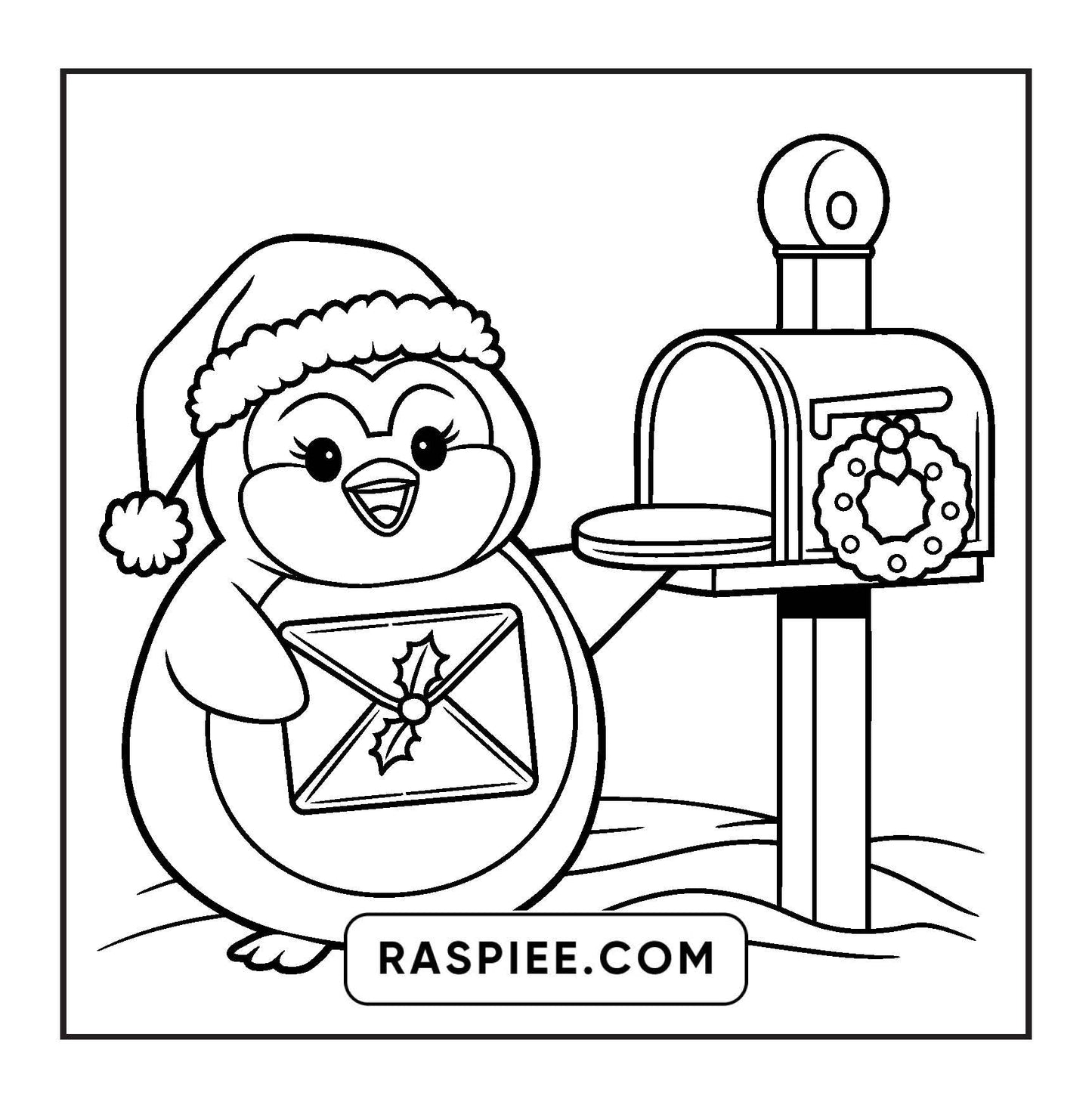 114 Bold and Easy Festive Corner Christmas Coloring Pages