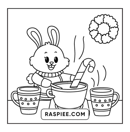 114 Bold and Easy Festive Corner Christmas Coloring Pages