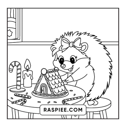 114 Bold and Easy Festive Corner Christmas Coloring Pages